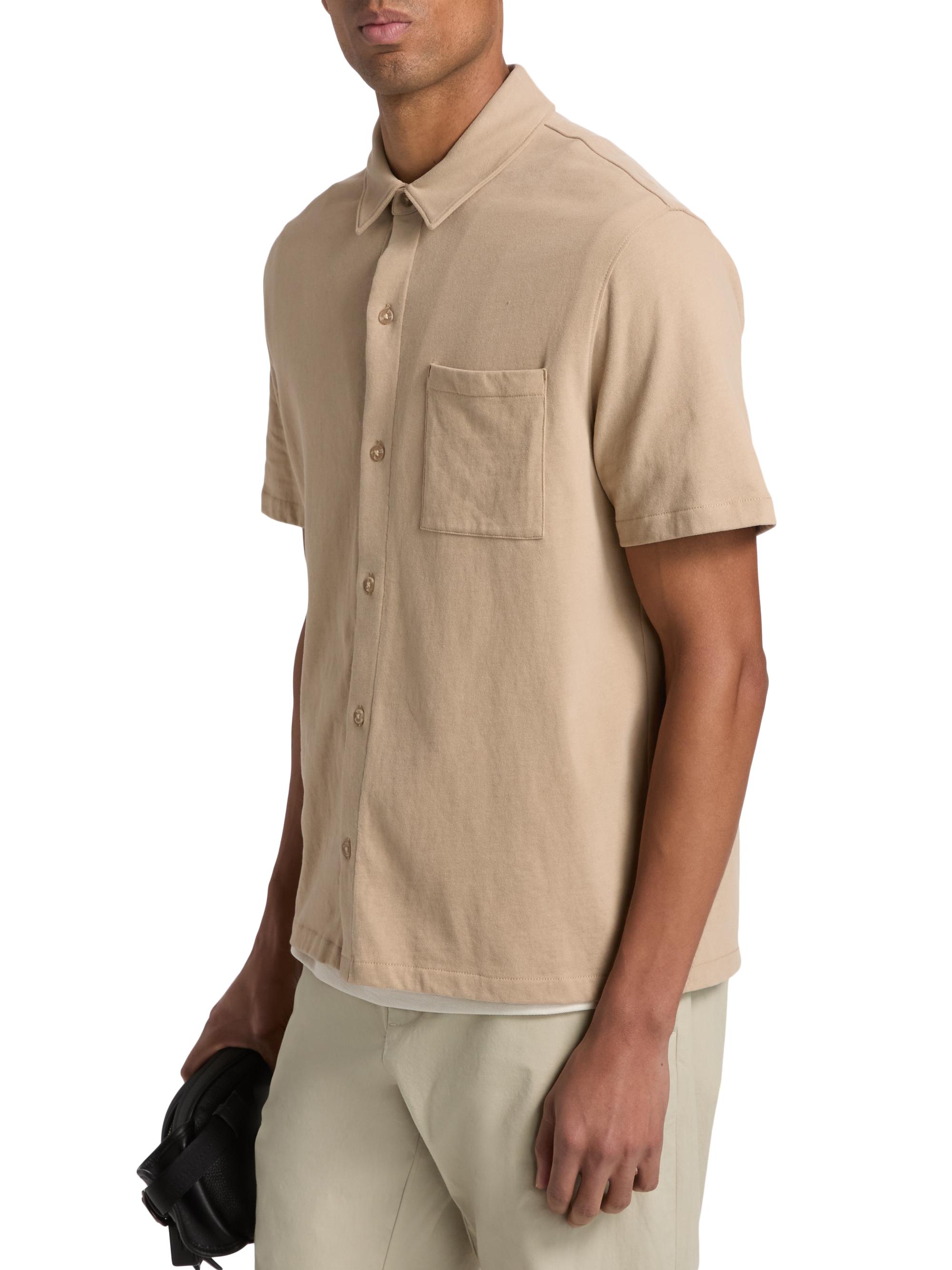 Vince Men's Cotton Button-Front Shirt - Pecan | Thumbnail 4