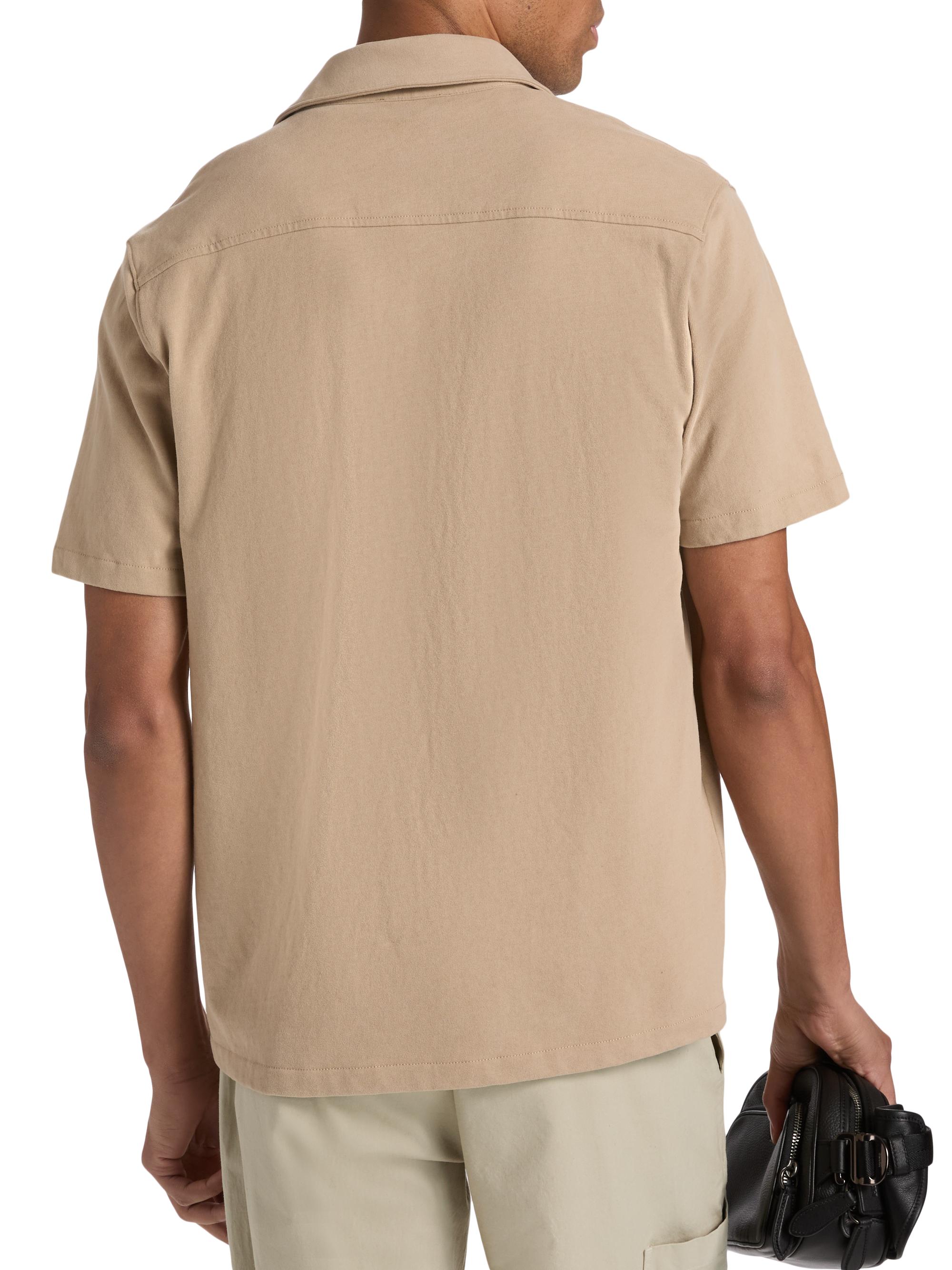 Vince Men's Cotton Button-Front Shirt - Pecan | Thumbnail 5