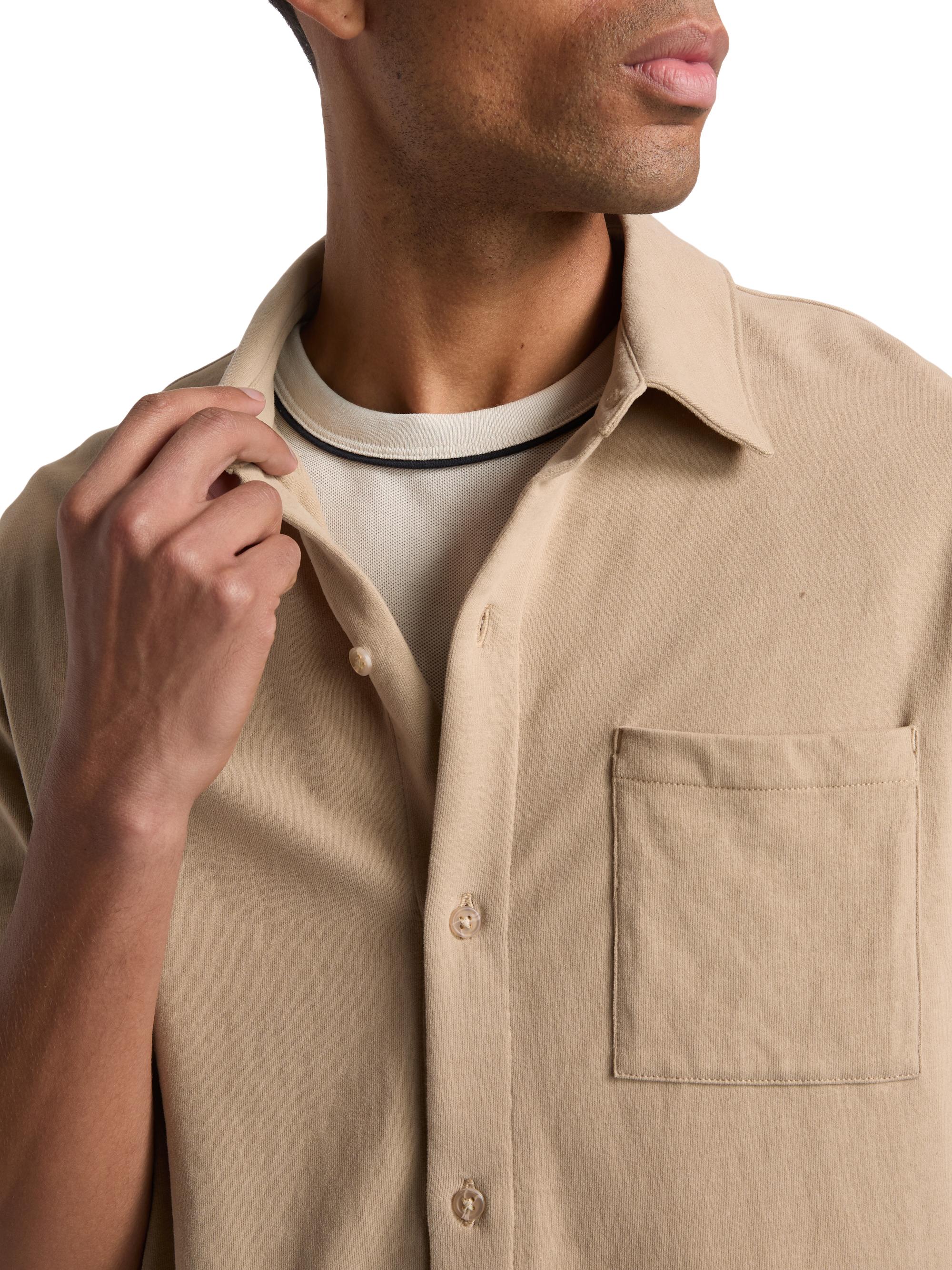 Vince Men's Cotton Button-Front Shirt - Pecan | Thumbnail 6