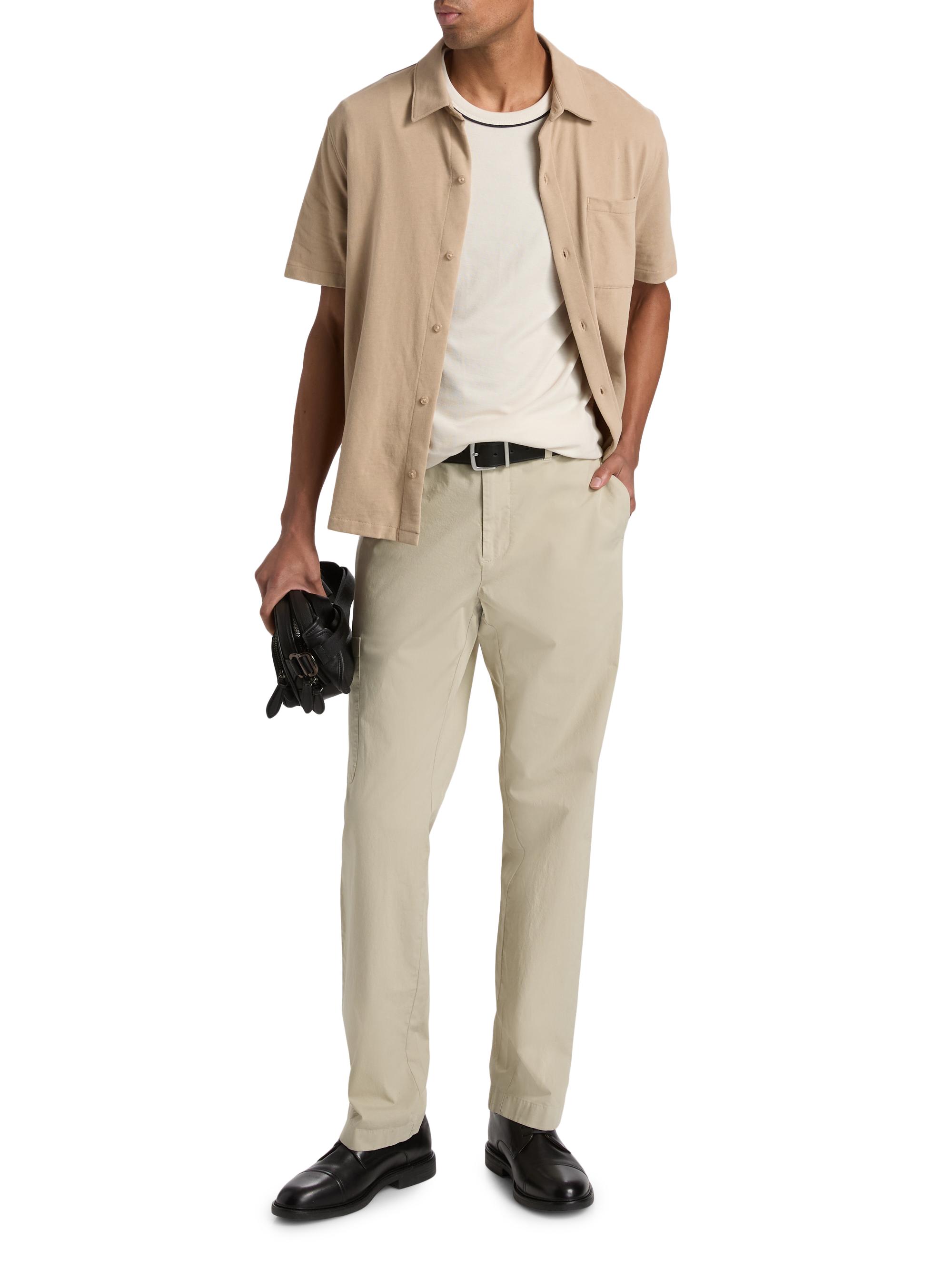 Vince Men's Cotton Button-Front Shirt - Pecan | Thumbnail 2