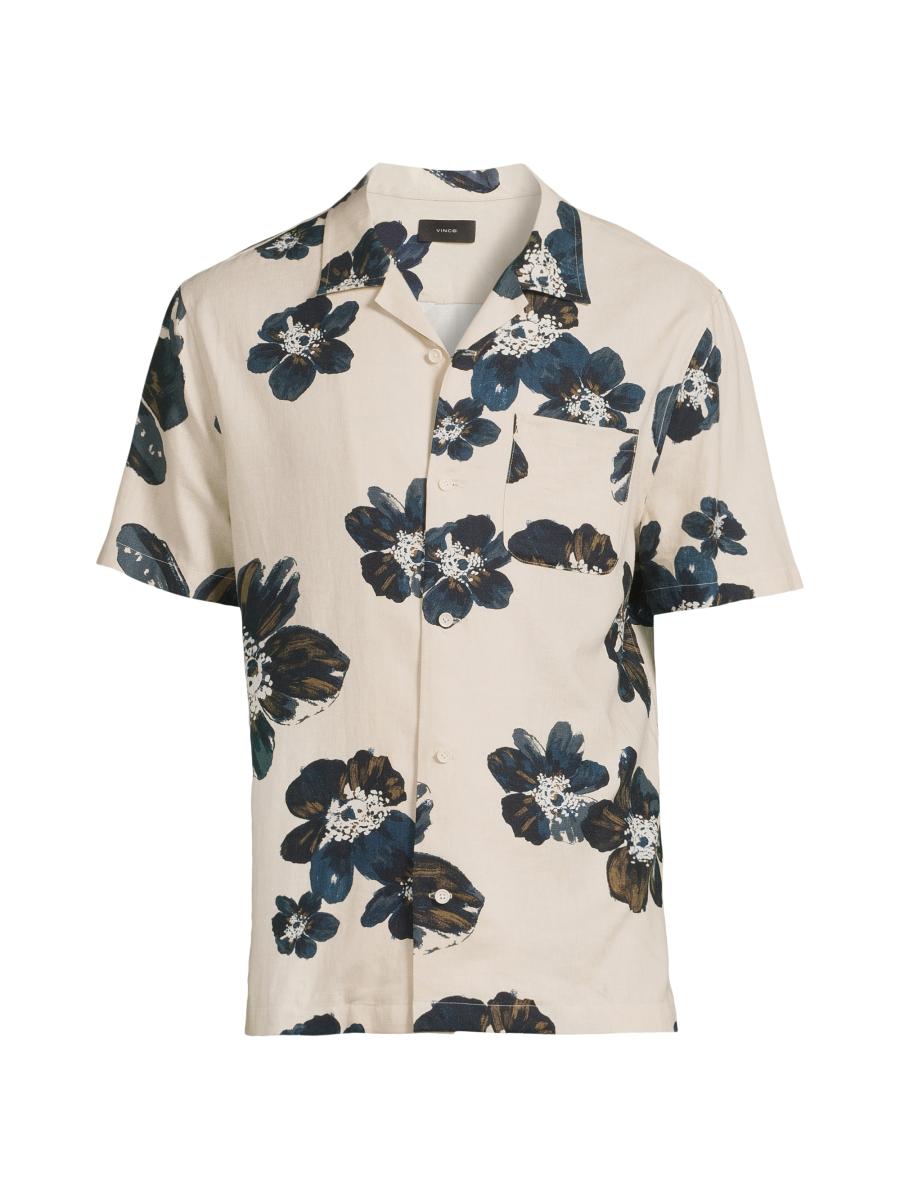 SETTO FARMS SHIRT 5分袖　サックス Cinch Boys' Geo Print Long Sleeve Button-Down Western Shirt