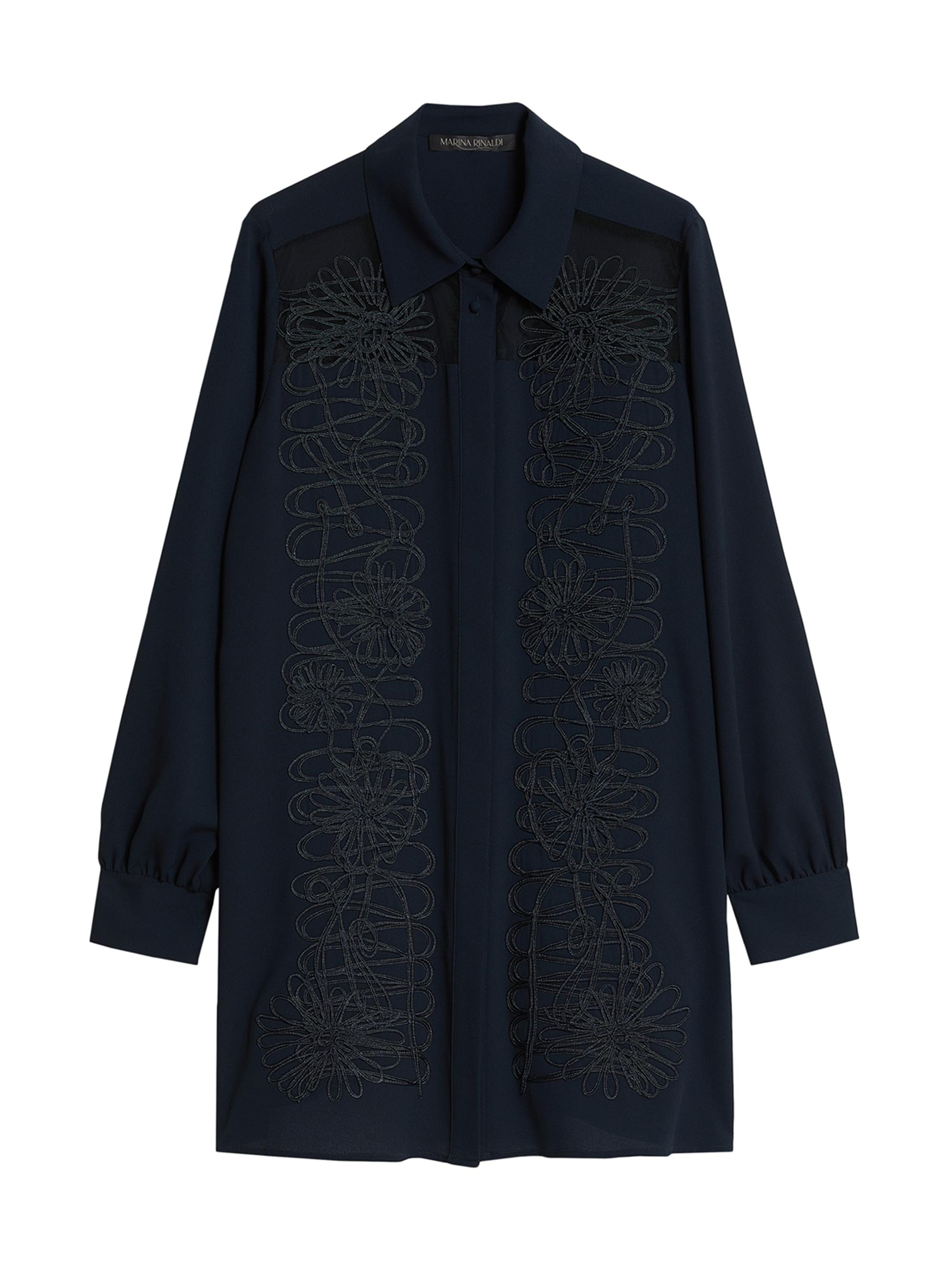 Marina Rinaldi Women's Plus Zambra Embroidered Tunic - Midnight Blue