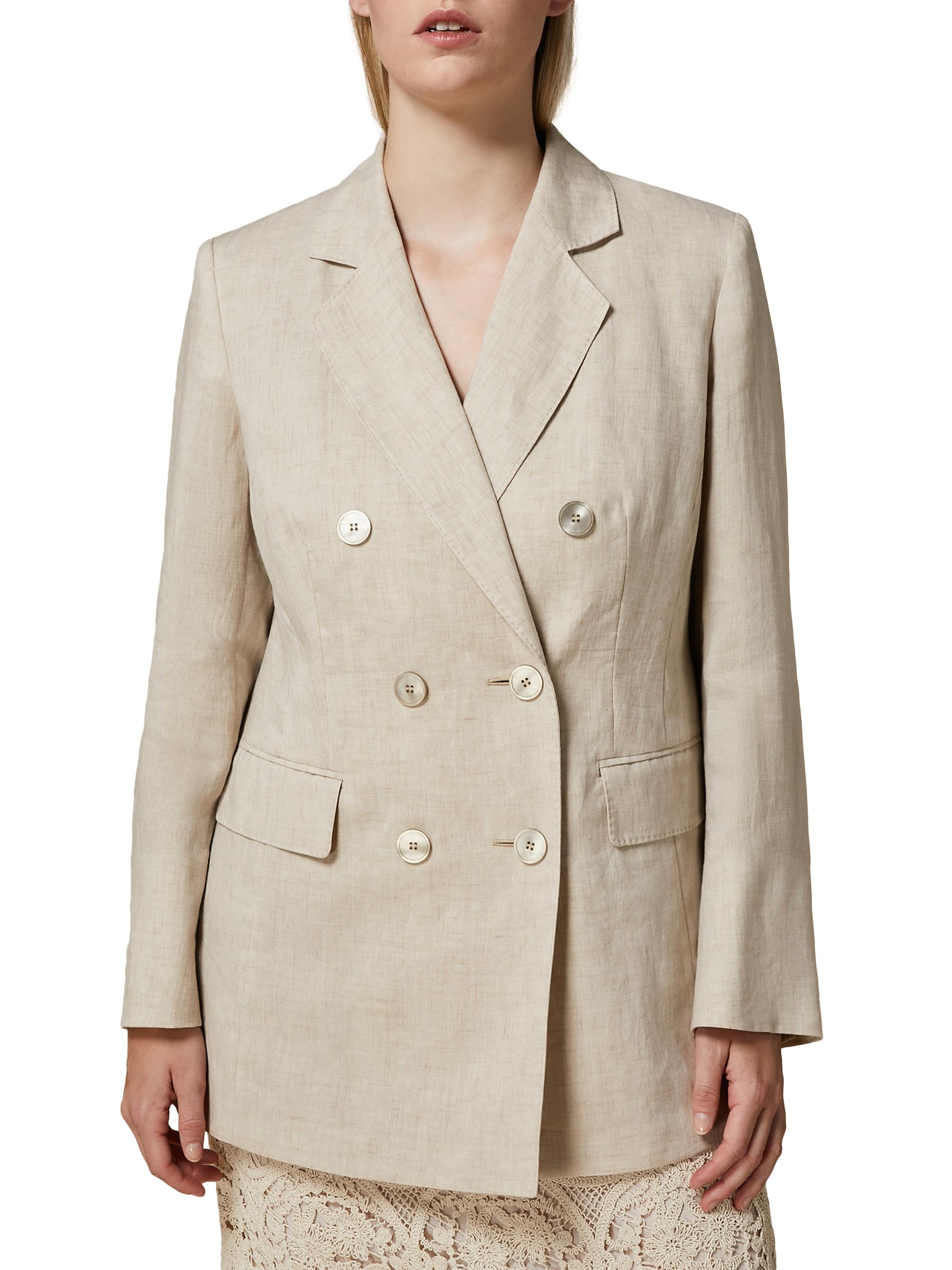 Marina Rinaldi Women's Plus Louvre Linen Jacket - Sand