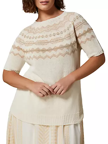 Emery Cotton-Linen Intarisa Sweater