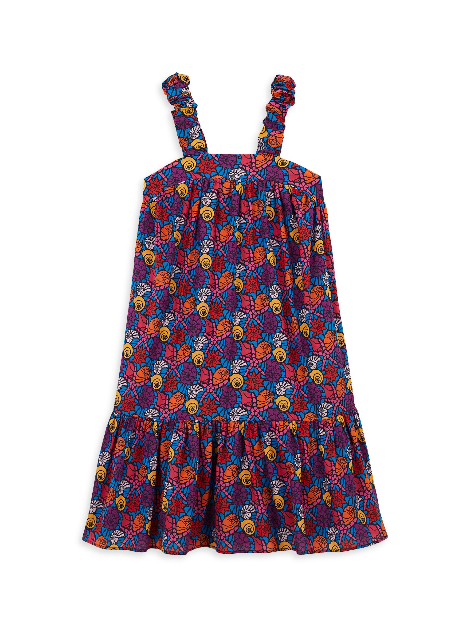Vilebrequin Little Girl's & Girl's Noum Seashell Print Dress - Navy Blue Marine