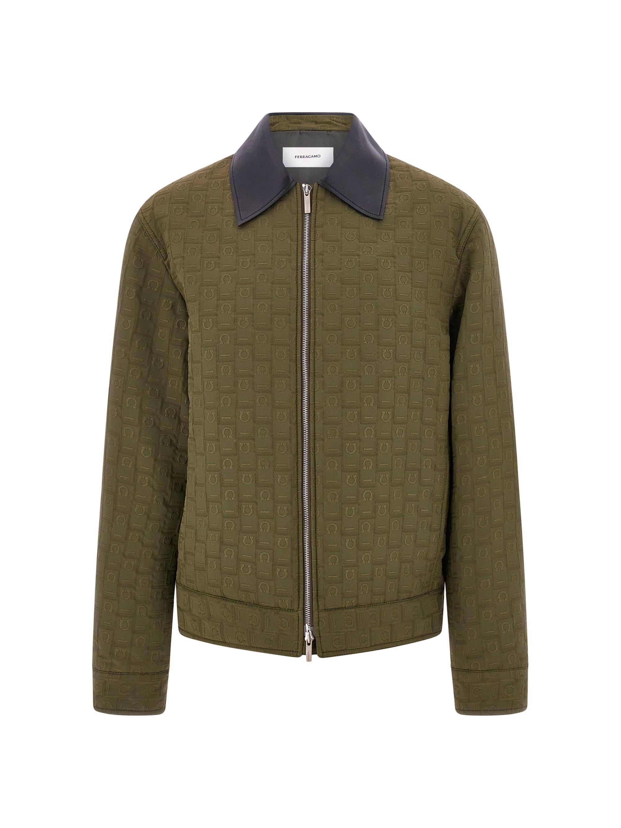 FERRAGAMO | 63M47F652WC | Olive | Men's Gancini Quilted Work