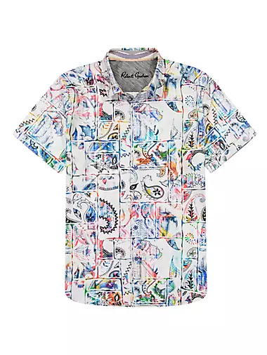 Belize Printed Button-Front Shirt