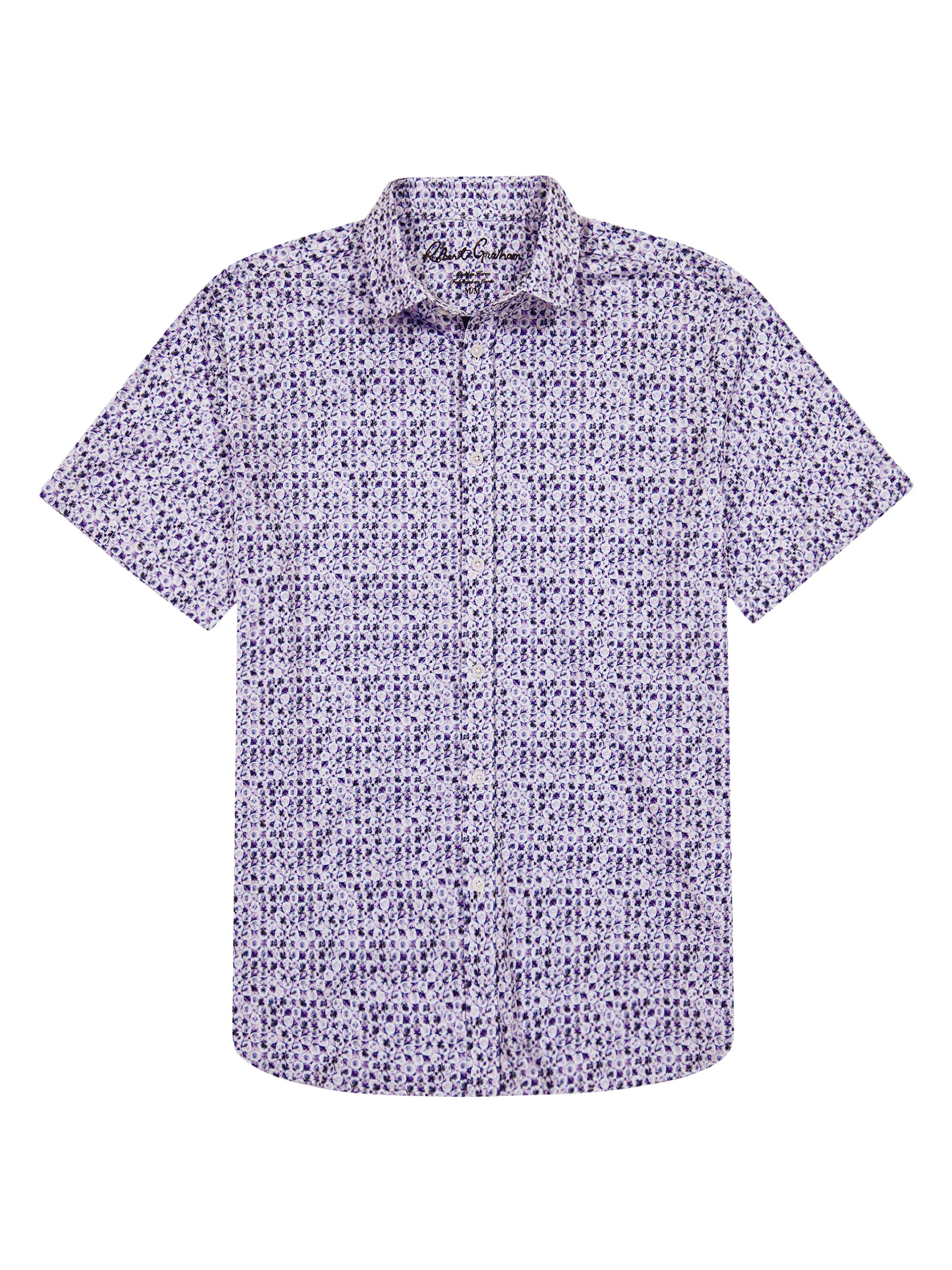 Robert Graham Men's Zambia Printed Button-Front Shirt - Purple