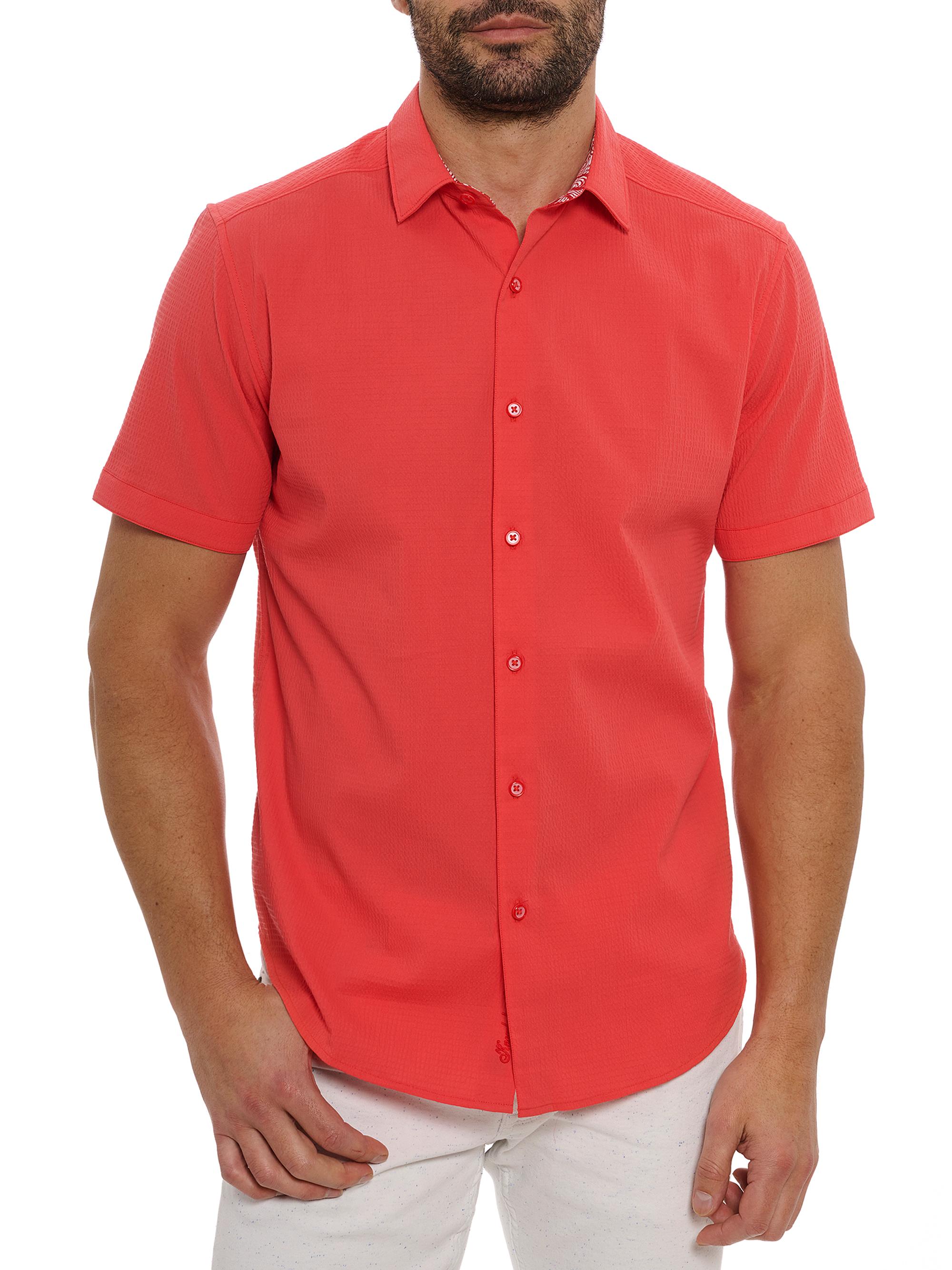 Robert Graham Men's Shark Bite Short-Sleeve Shirt - White