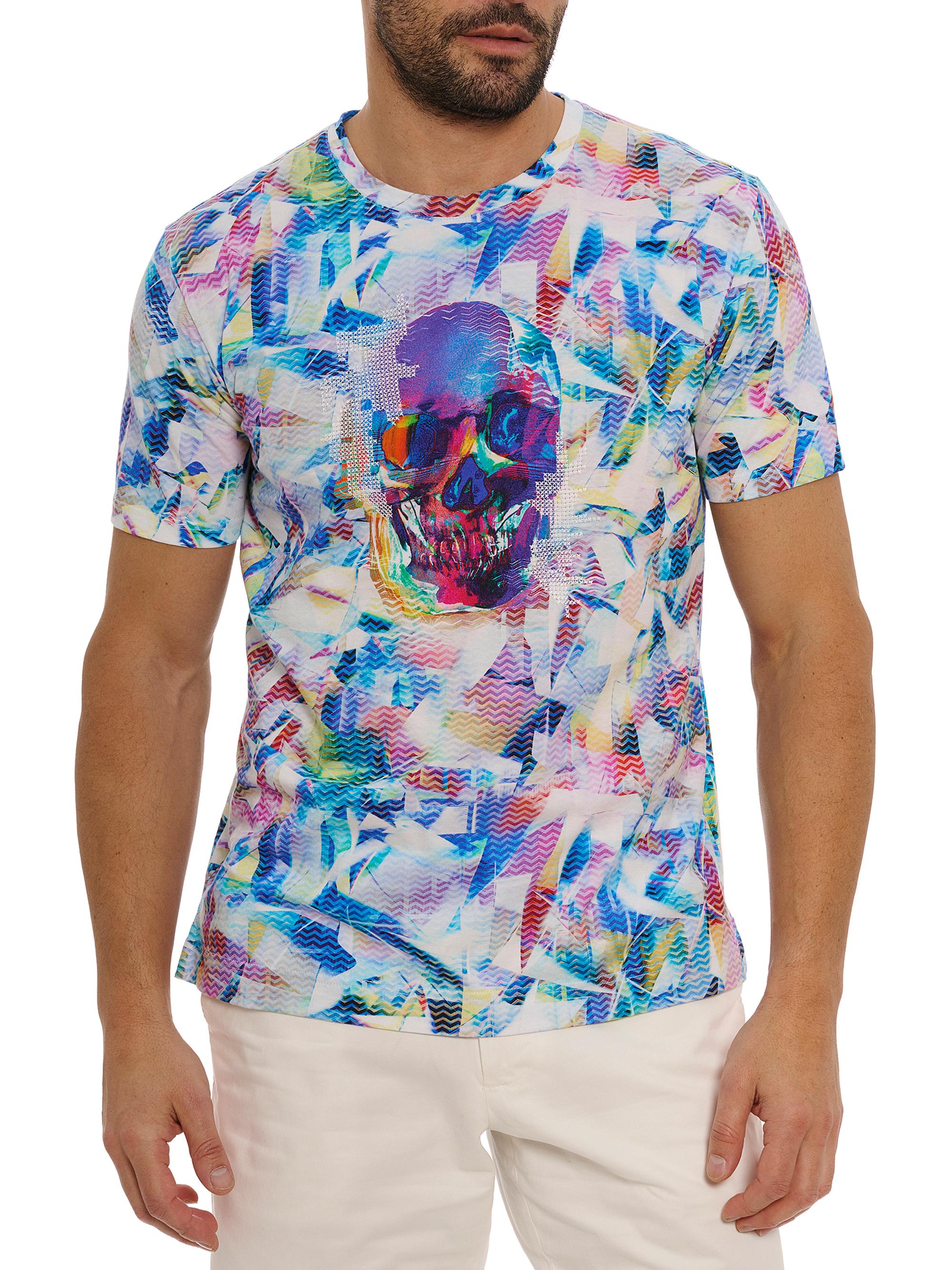 Robert Graham Men's Kaleidoskull Knit T-Shirt
