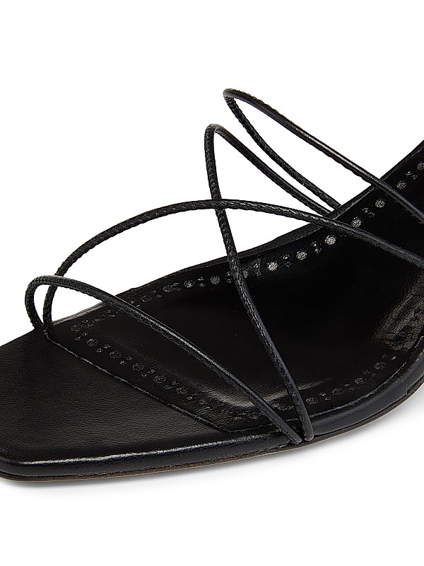 Shop Manolo Blahnik Ninfemu 50MM Leather Strappy Sandals Shop Manolo Blahnik Ninfemu 50MM Leather Strappy Sandals