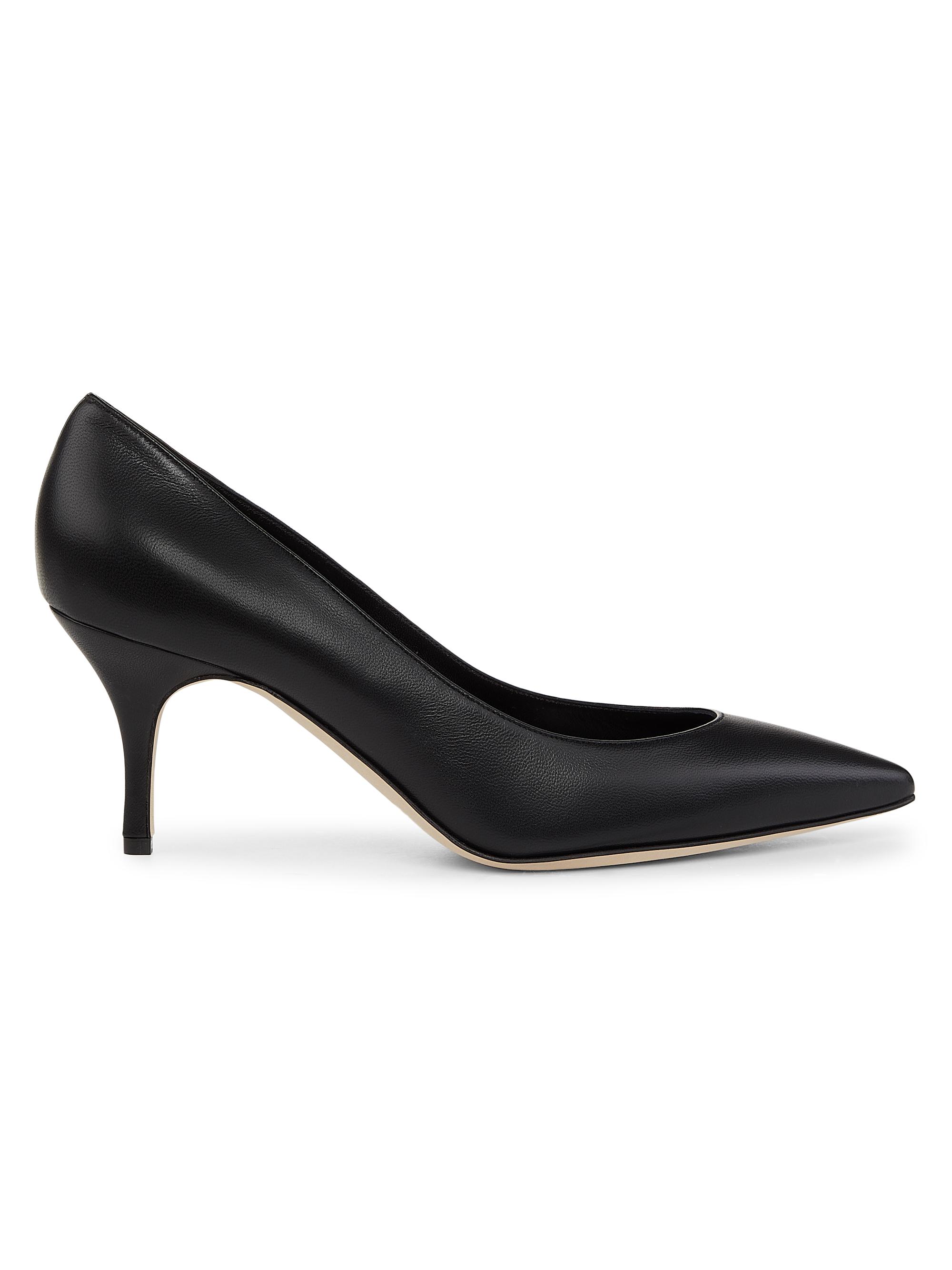 Manolo Blahnik Women's Kietta 70MM Leather Pumps - Black