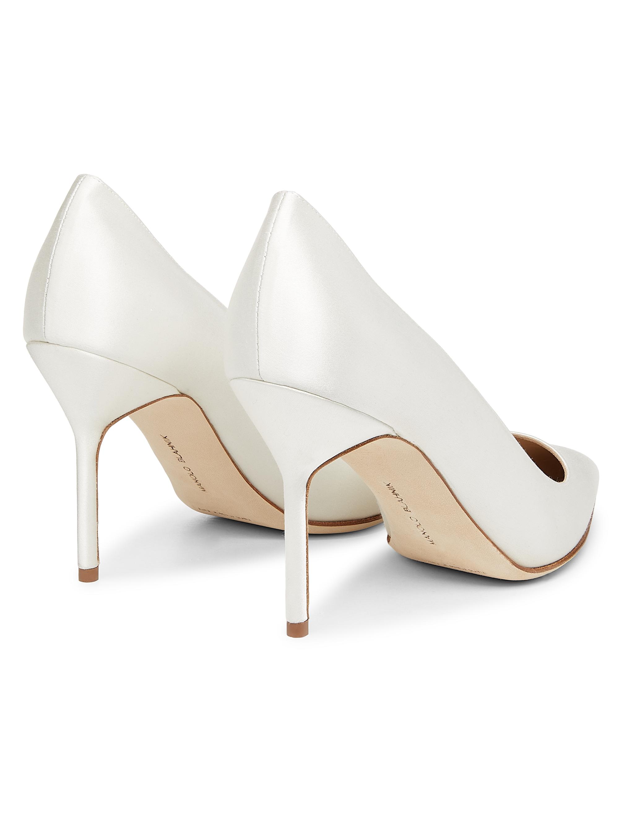 Manolo Blahnik BB 90MM Satin Pumps | Saks Fifth Avenue