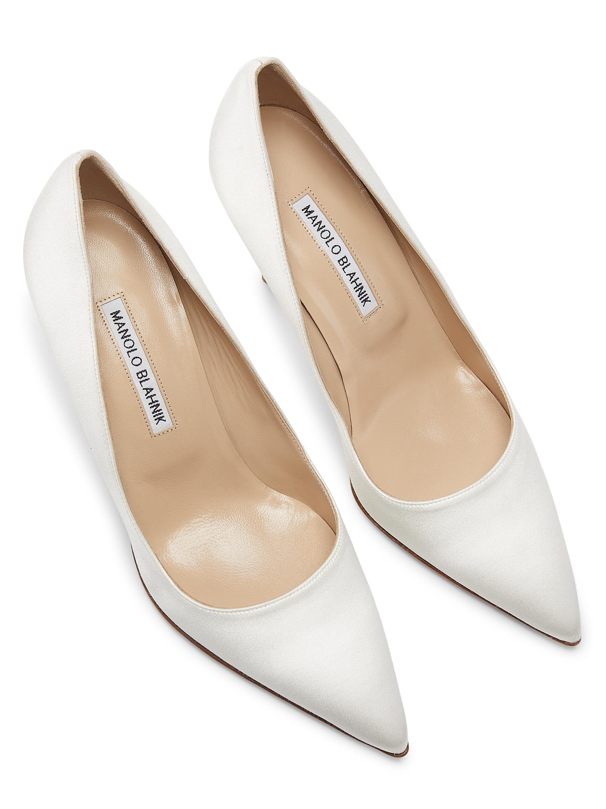 Manolo Blahnik BB 90MM Satin Pumps | Saks Fifth Avenue
