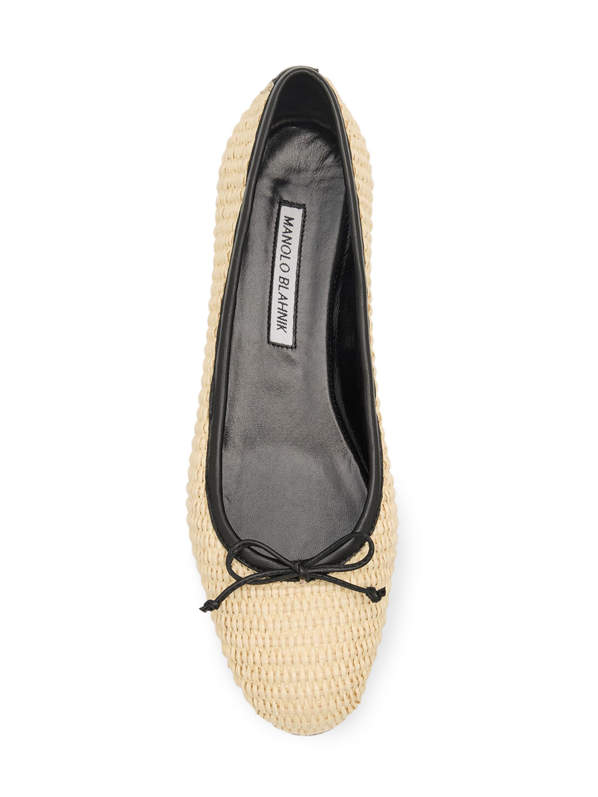 Manolo Blahnik Veralli Woven Ballet Flats | Saks Fifth Avenue