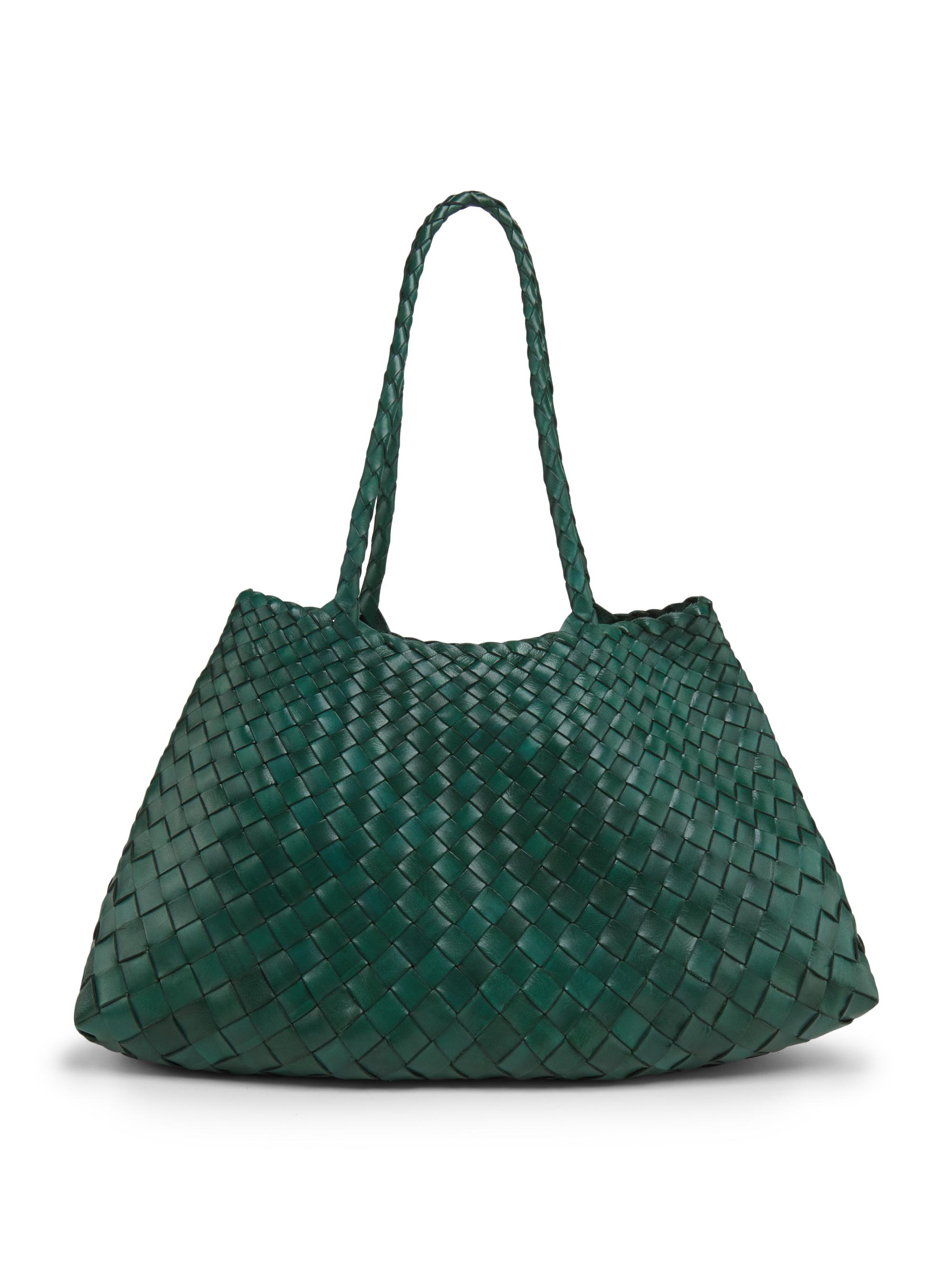 Dragon Diffusion Women's Santa Croce Leather Tote Bag - Forest