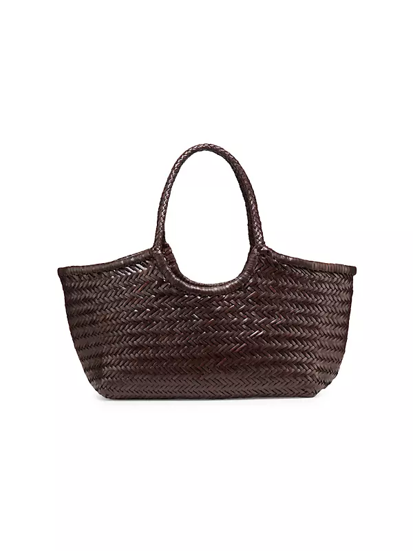 Shop Dragon Diffusion Nantucket Woven Leather Basket Bag | Saks 