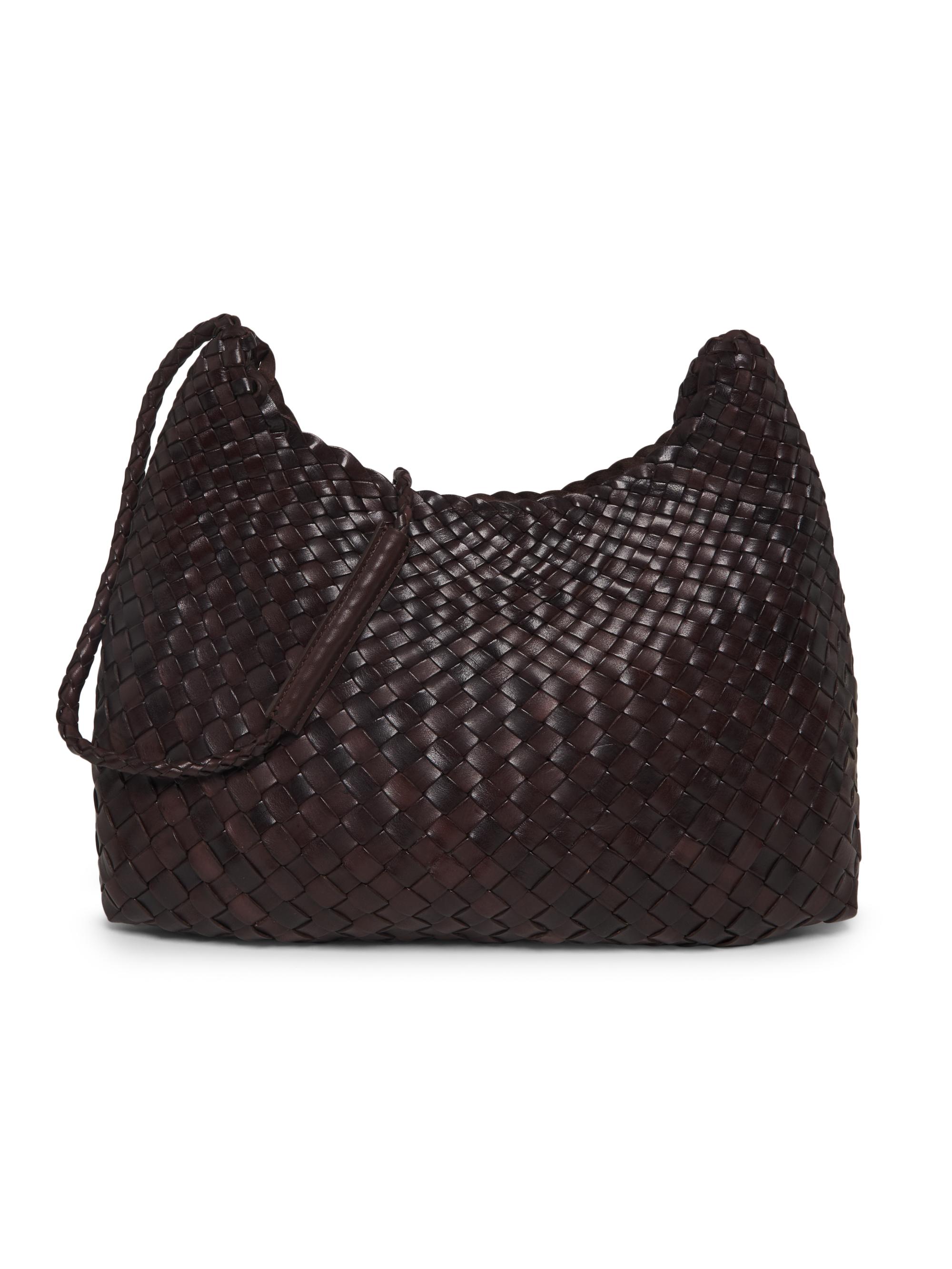 Santa Rosa Woven Leather Crossbody Bag