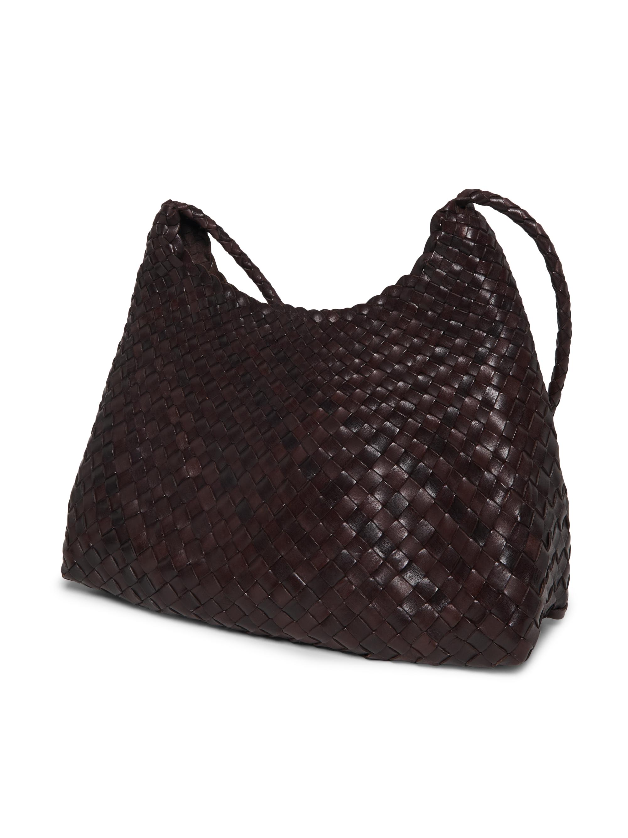 Santa Rosa Woven Leather Crossbody Bag