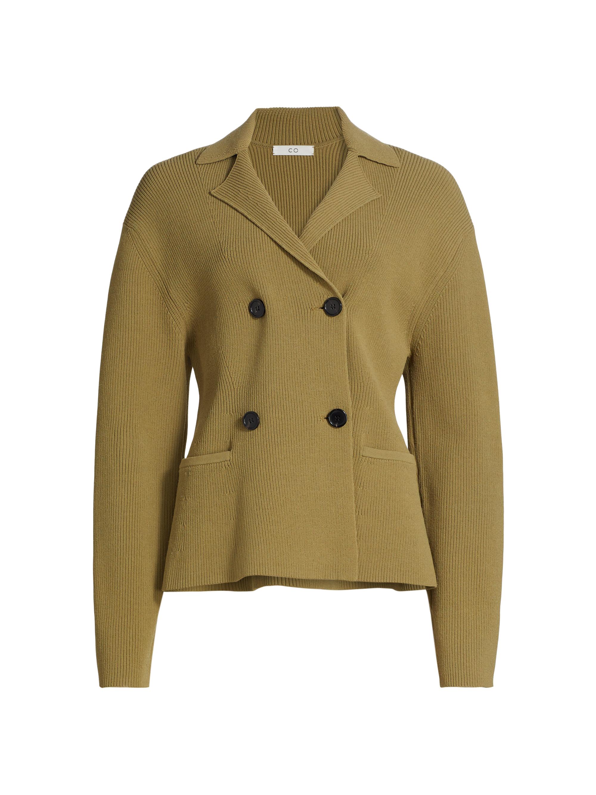 Co Women's Double-Breasted Cardigan - Sage