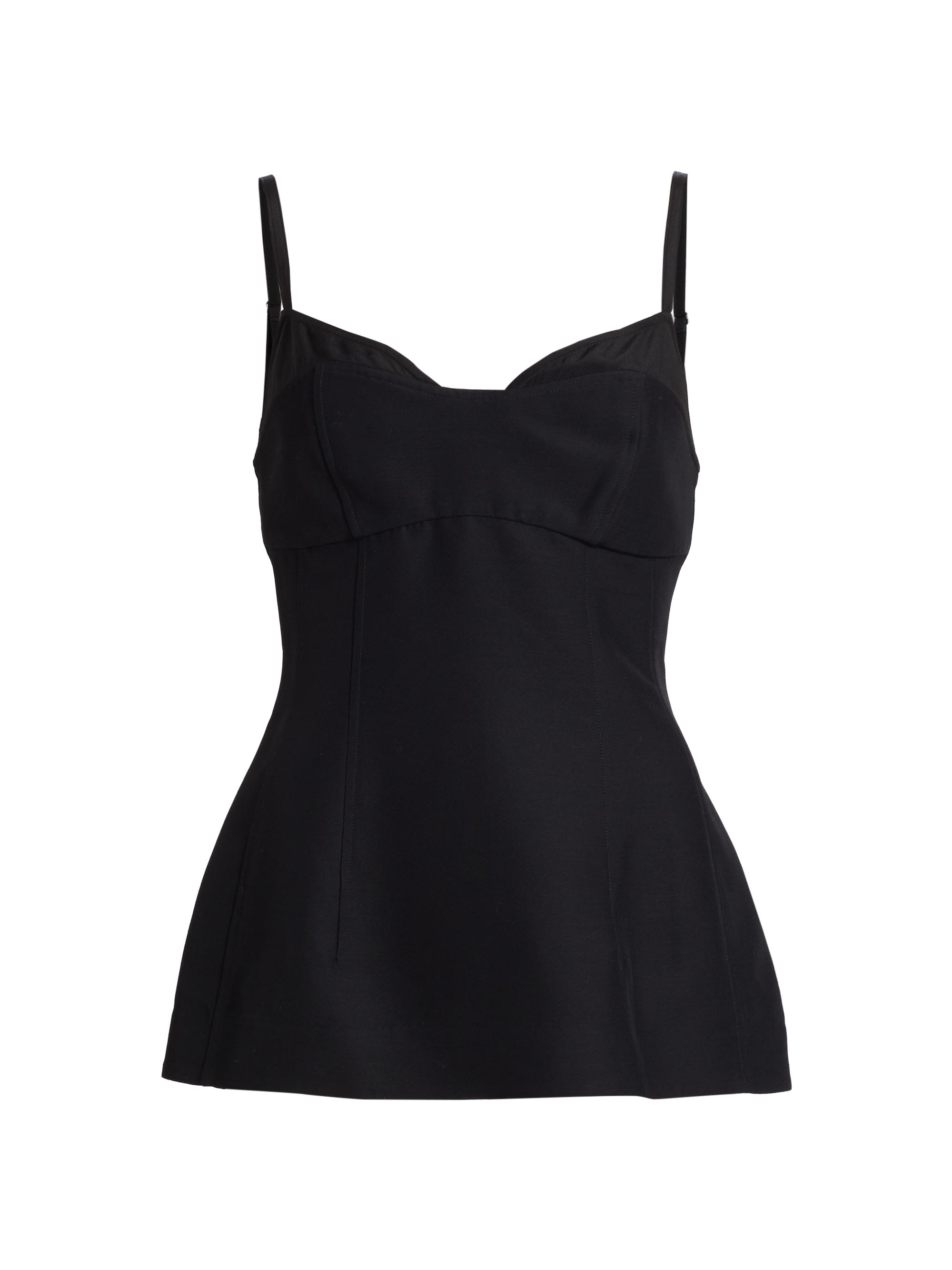 Co Women's Bustier-Cup Seamed Tank - Black
