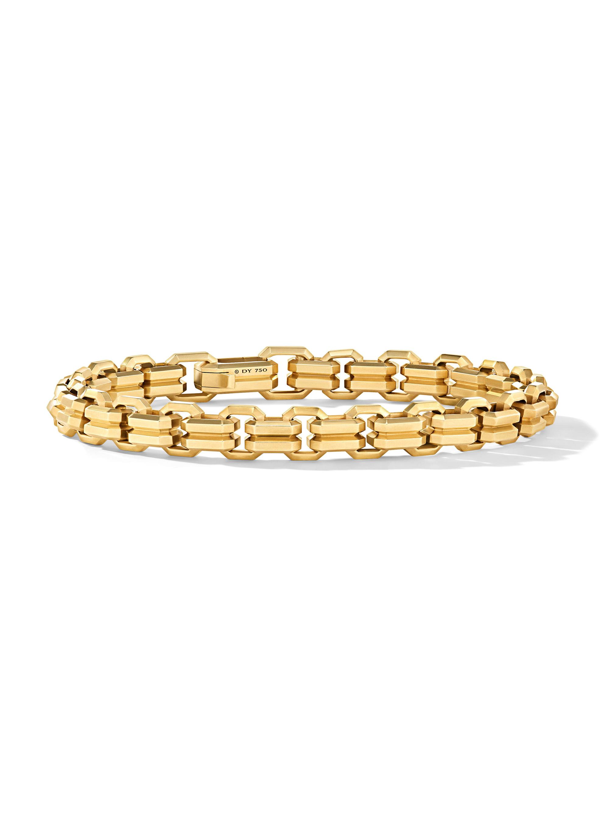 David Yurman Men's Streamline Double Heirloom Link Bracelet in 18K Yellow Gold, 8MM - Gold