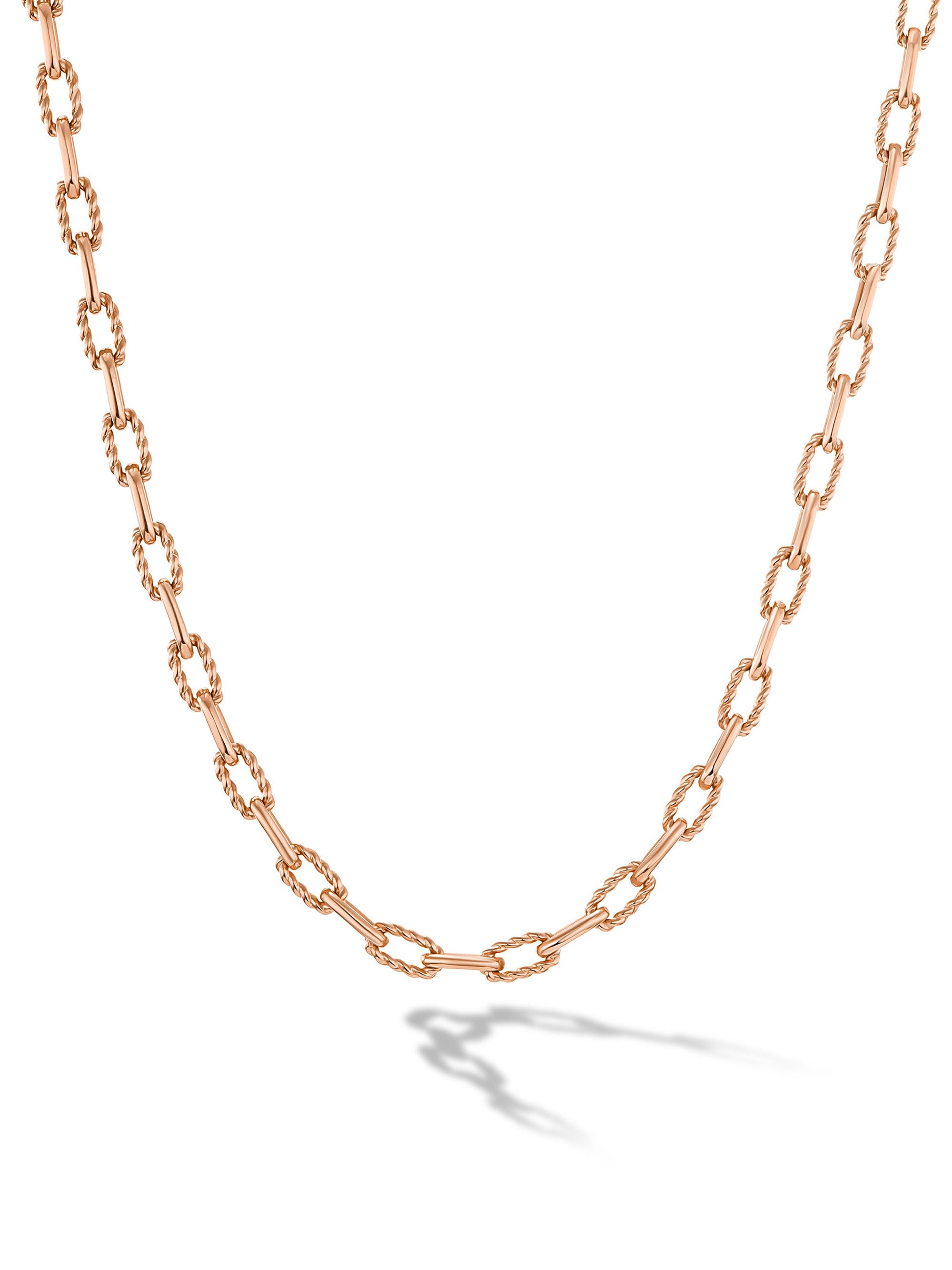 David Yurman Women's DY Madison Chain Necklace in K Rose Gold, 3MM - Rose Gold