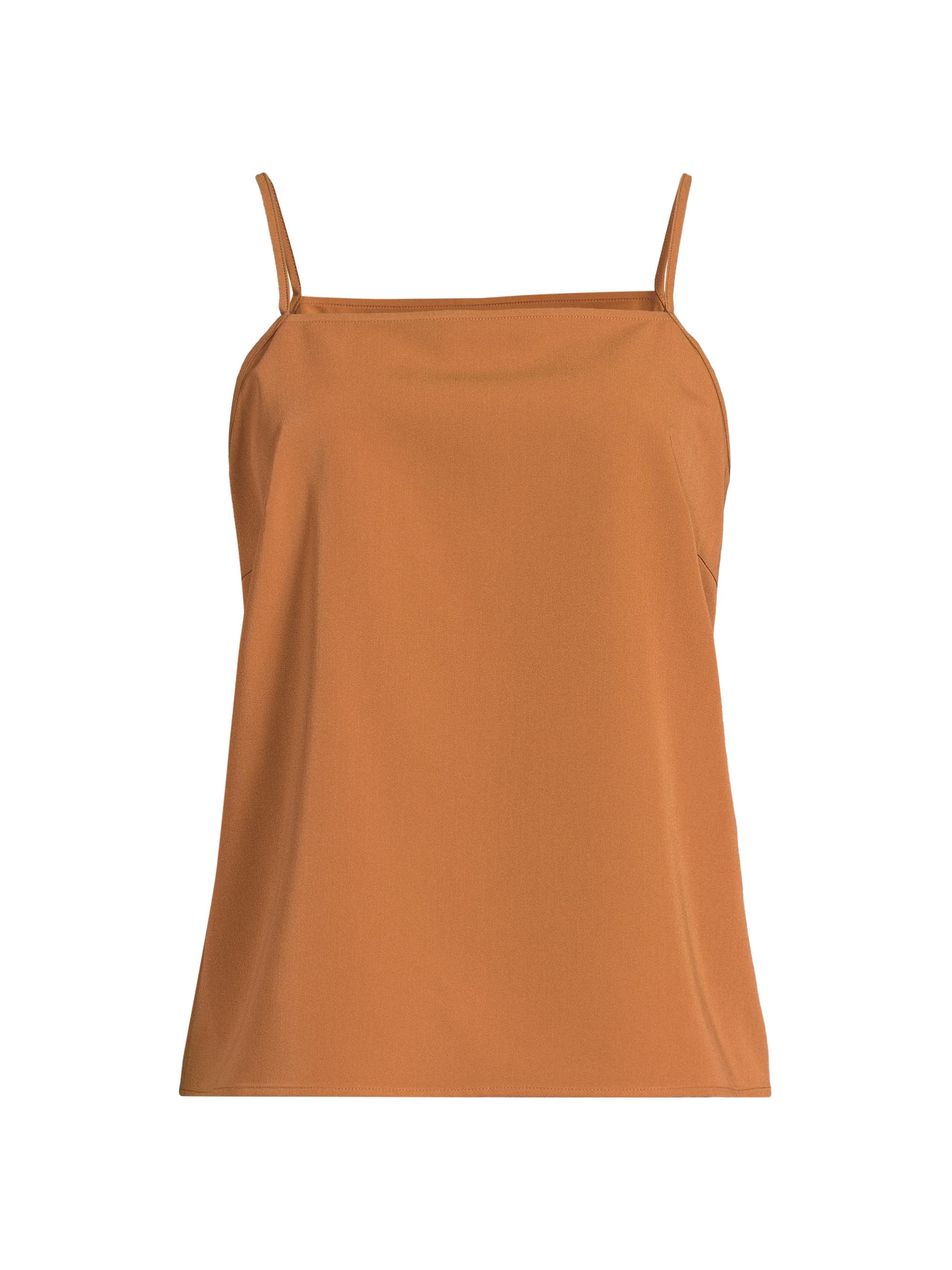 Misook Women's Spaghetti Strap Twill Camisole - Copper