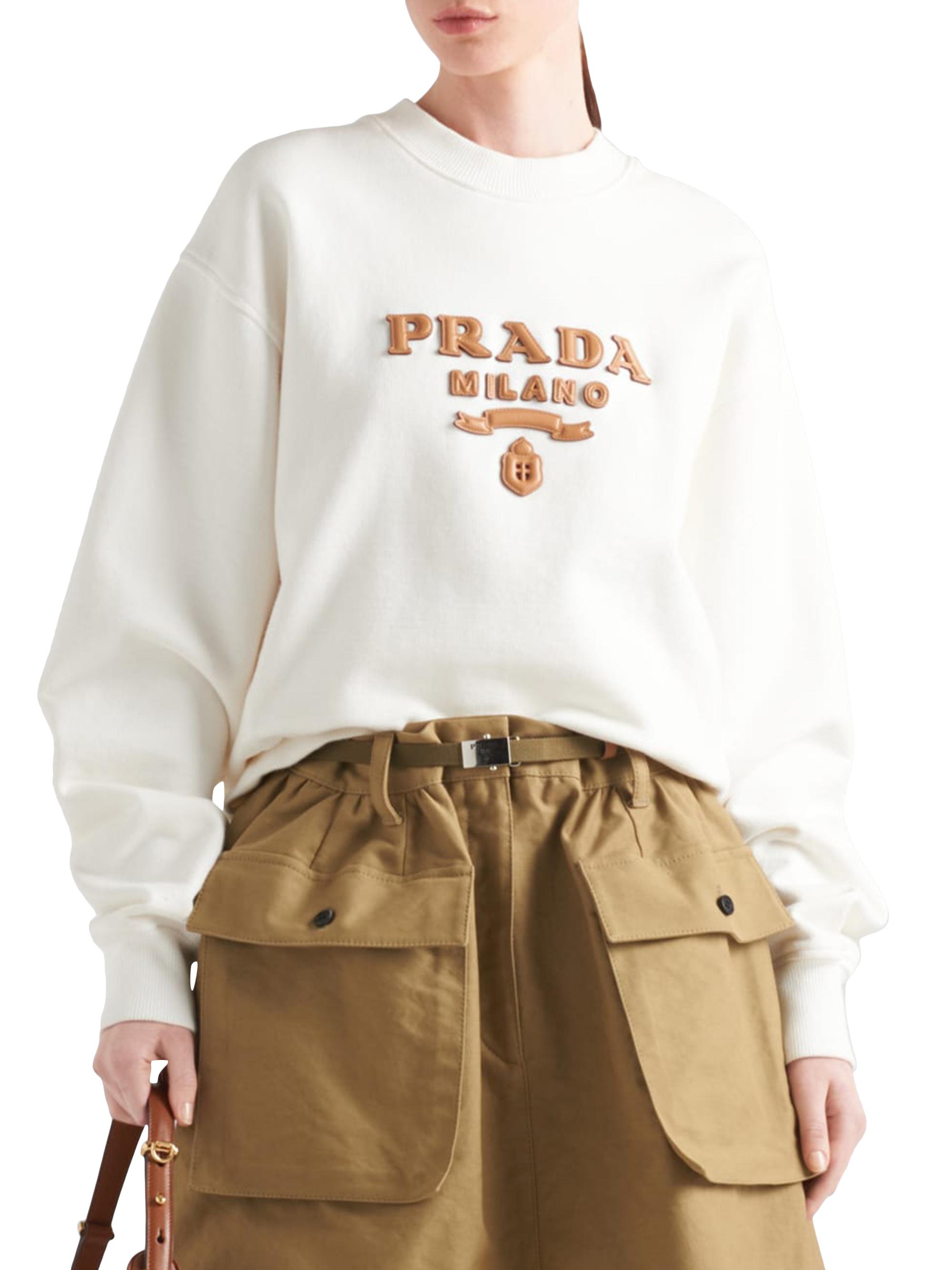 Prada Oversized Cotton Sweatshirt | Saks Fifth Avenue