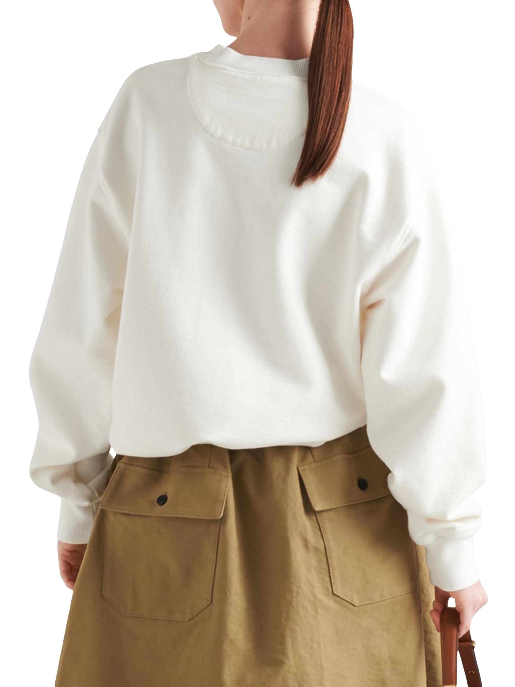 Prada Oversized Cotton Sweatshirt | Saks Fifth Avenue