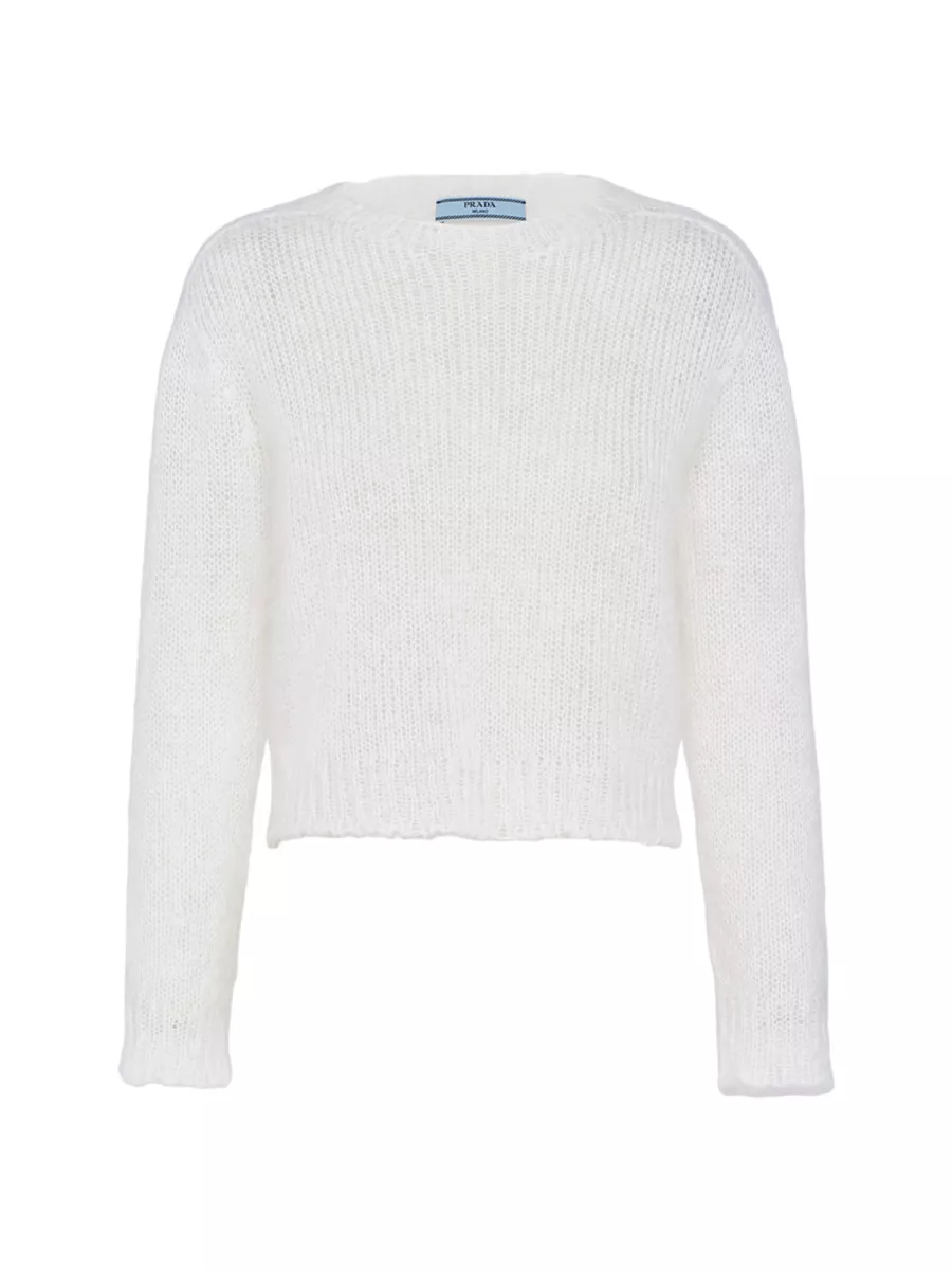 Shop Prada Mohair Crew-Neck Sweater | Saks Fifth Avenue Shop Prada Mohair Crew-Neck Sweater | Saks Fifth Avenue