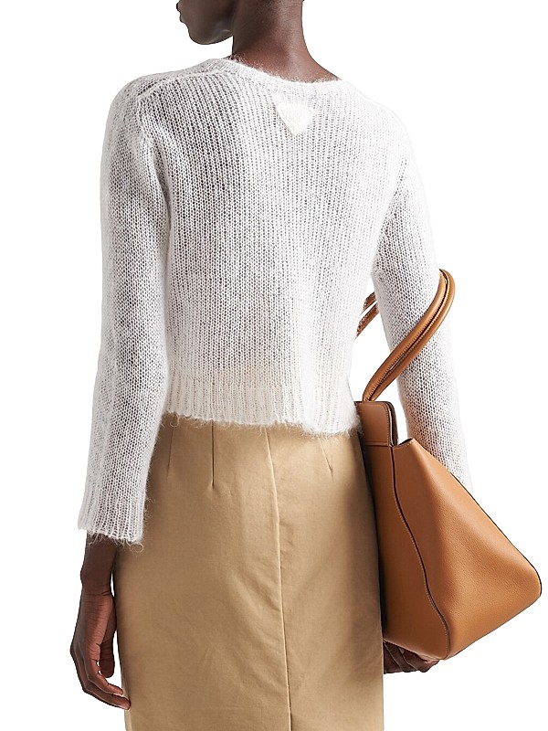 Shop Prada Mohair Crew-Neck Sweater | Saks Fifth Avenue Shop Prada Mohair Crew-Neck Sweater | Saks Fifth Avenue