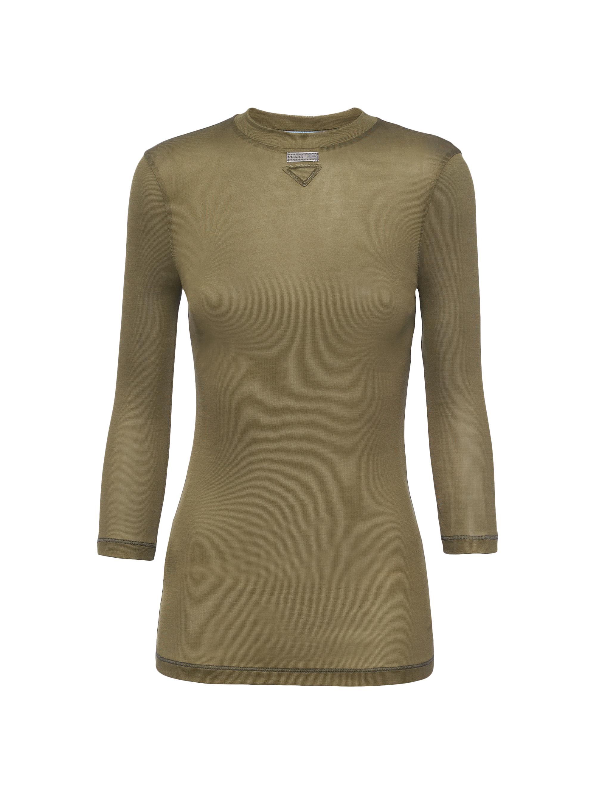Prada Women's Silk Jersey Top - Green