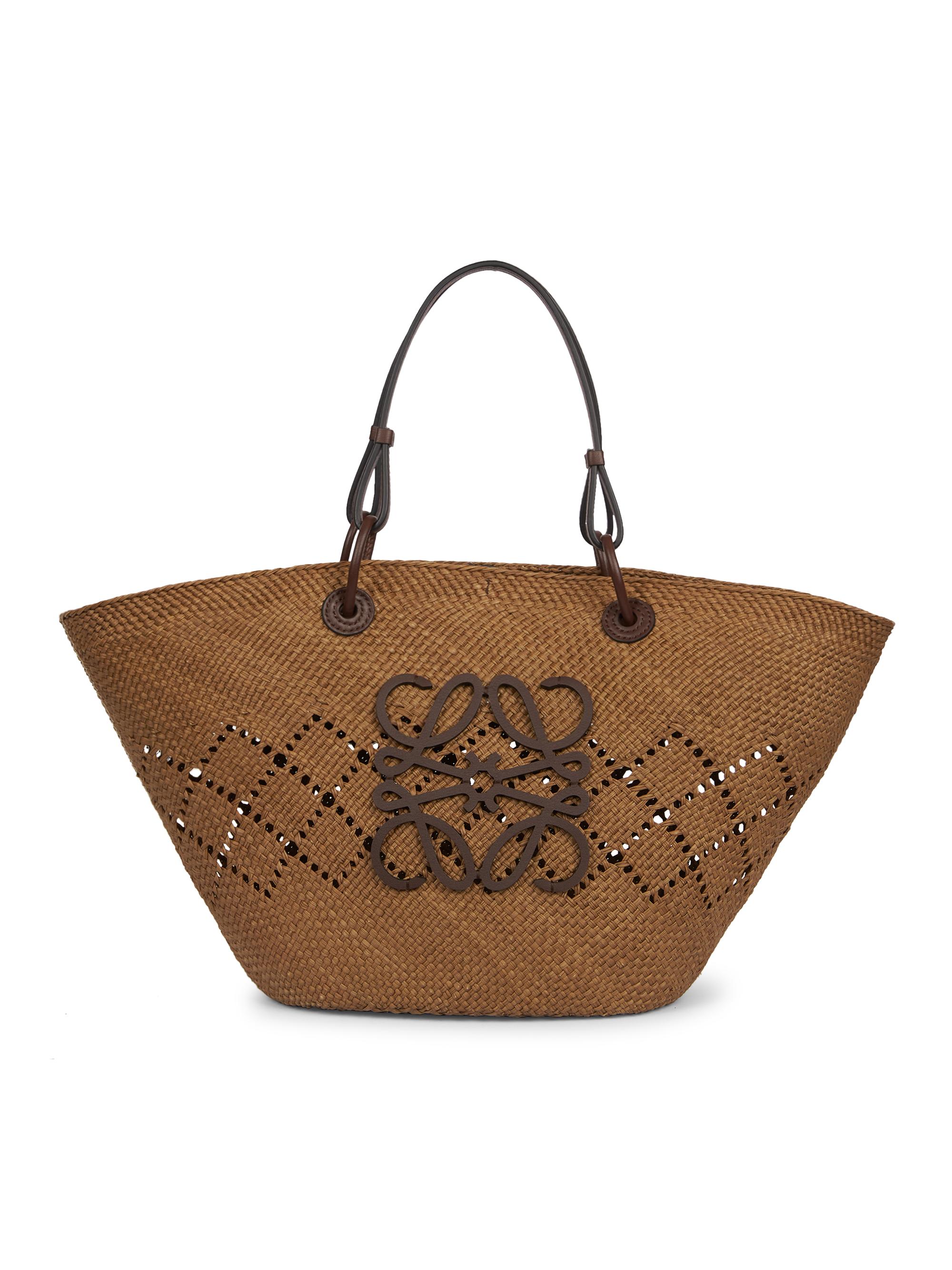 LOEWE Women's  x Paula's Ibiza Medium Anagram Basket Bag - Olive Chestnut