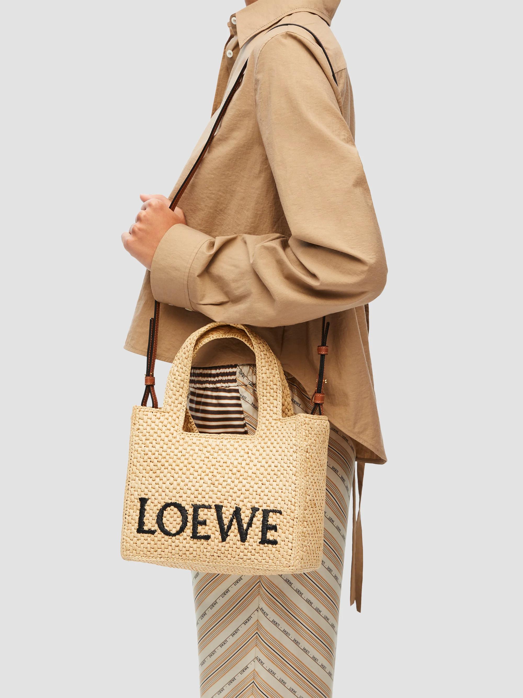 LOEWE LOEWE x Paula's Ibiza Mini Raffia Tote Bag | Saks Fifth Avenue