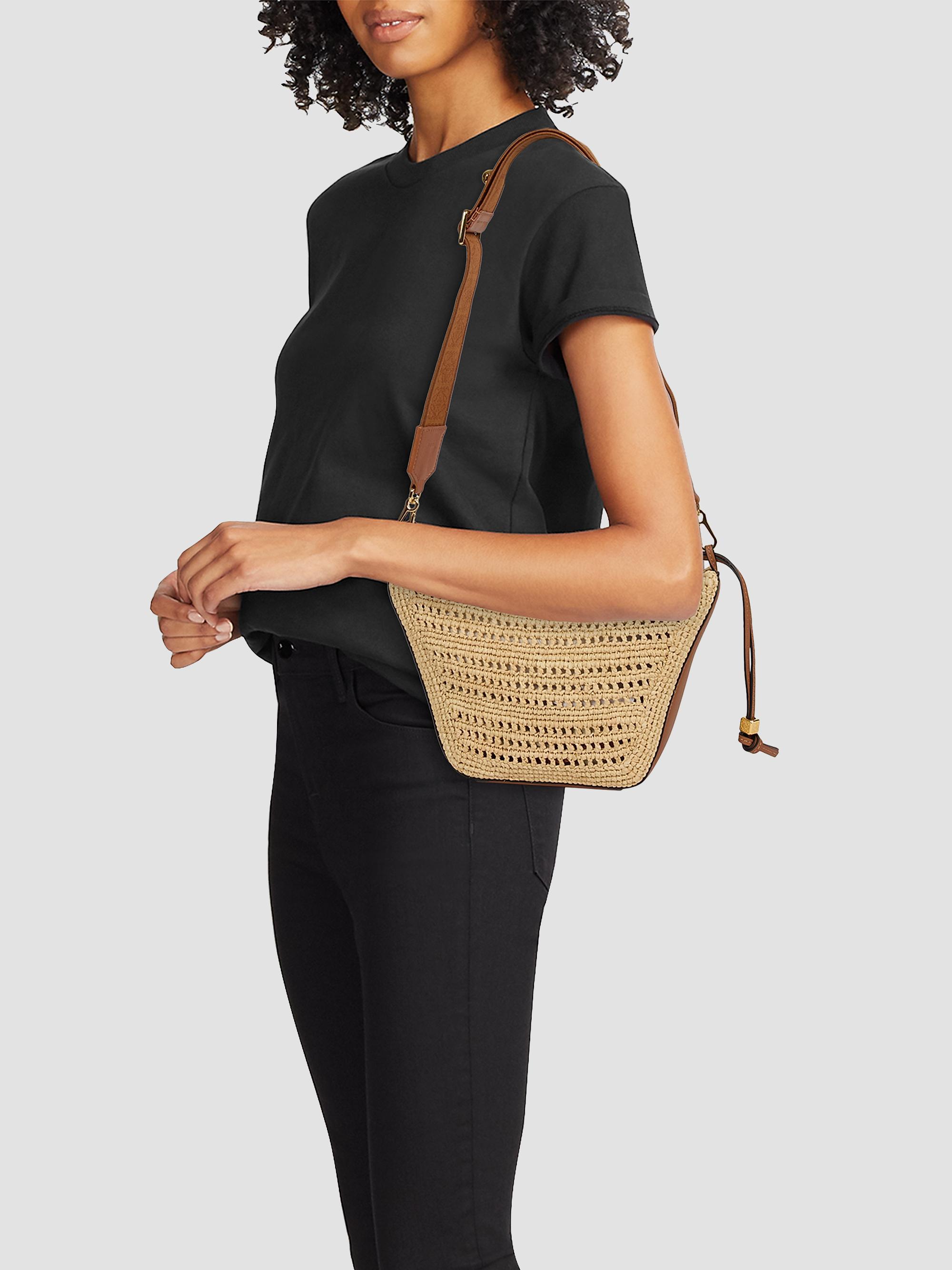 LOEWE LOEWE x Paula's Ibiza Mini Raffia Hammock Hobo Bag | Saks
