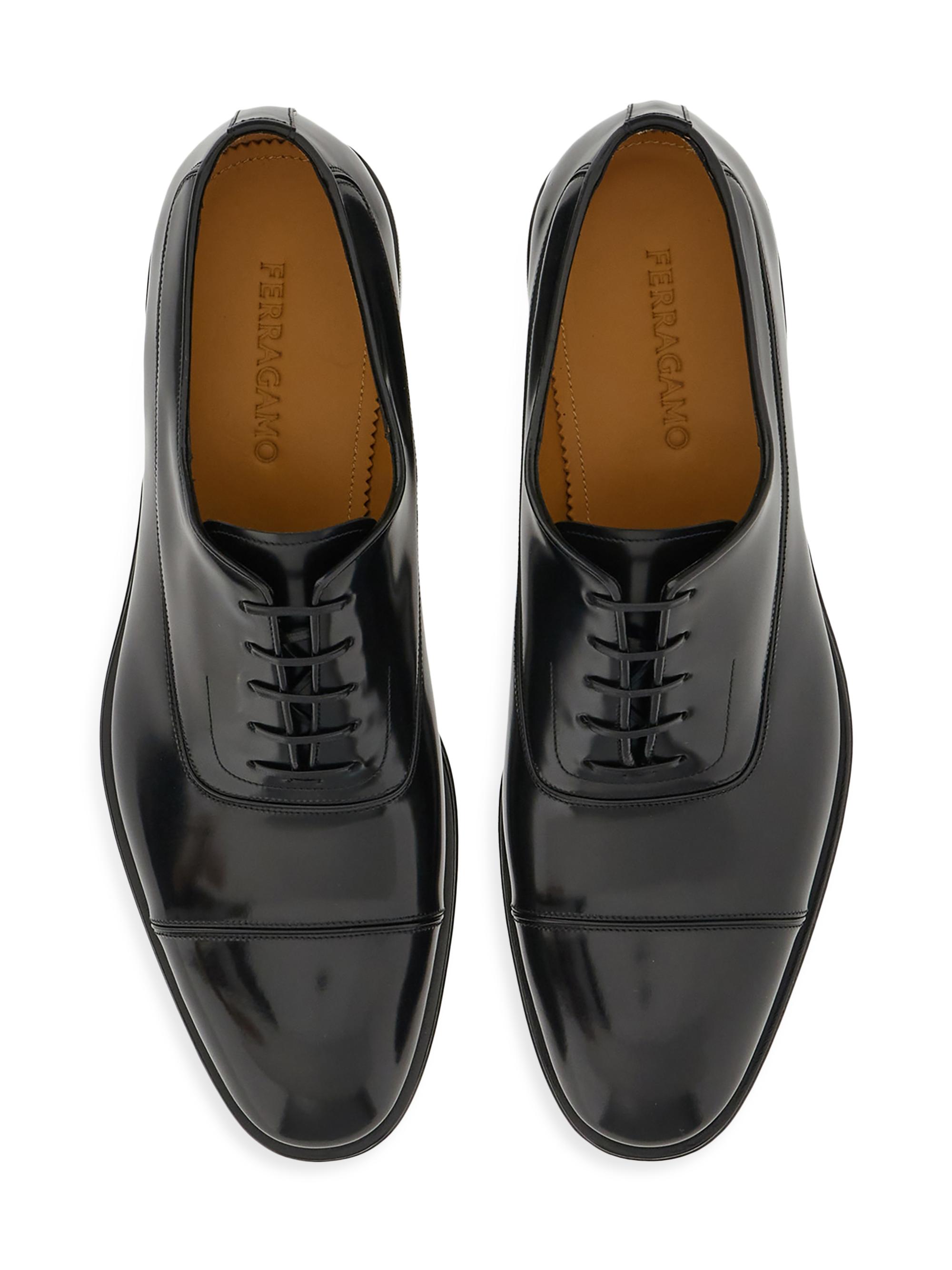 Ferragamo FERMIN Leather 10.5 EECap Toe Gancini Oxford Men\'s  Dress Shoes NEW Ferragamo FERMIN Leather 10.5 EECap Toe Gancini Oxford Men  main image 2