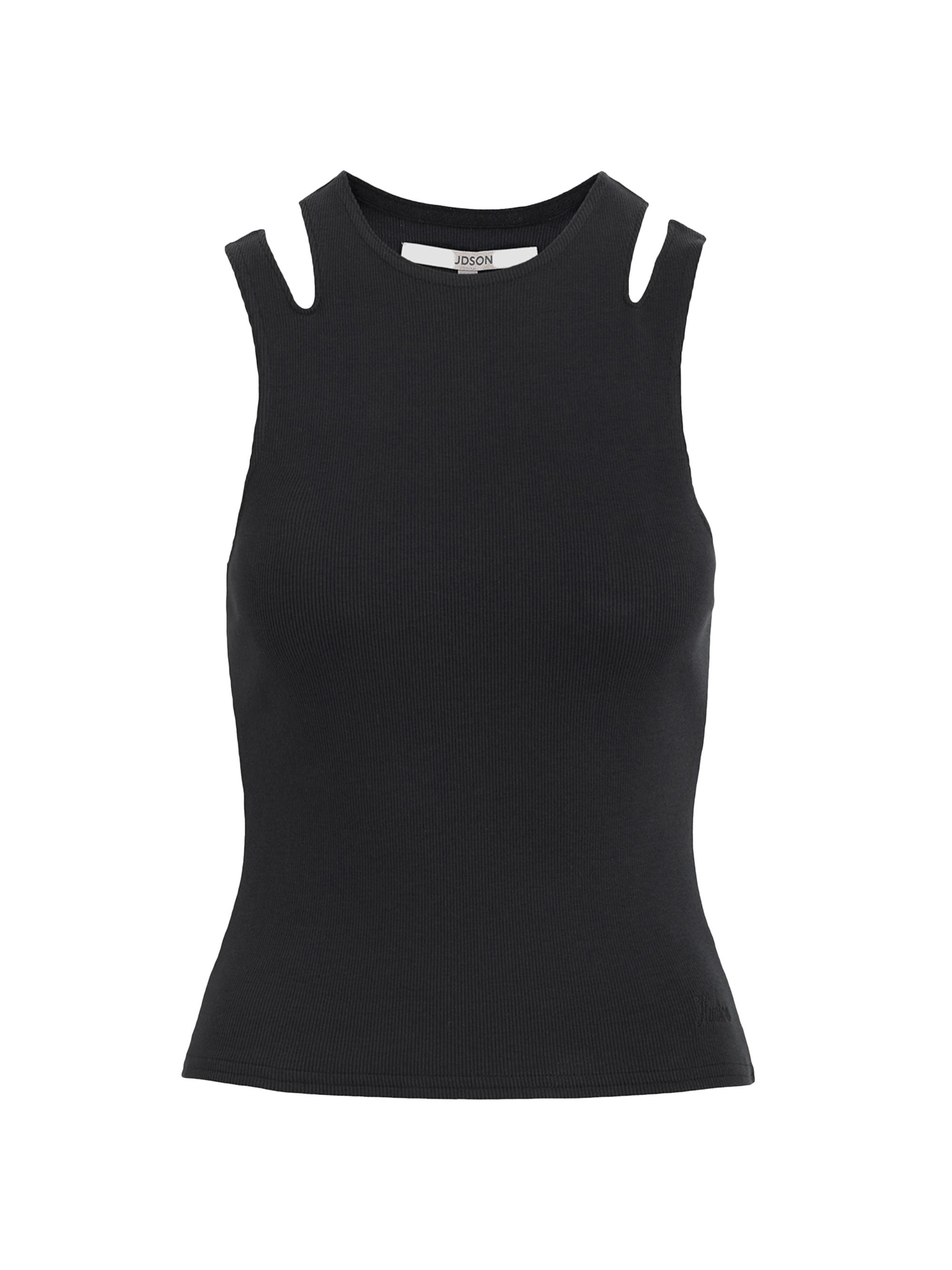 Hudson Jeans Women's Cotton Cut-Out Tank - Black