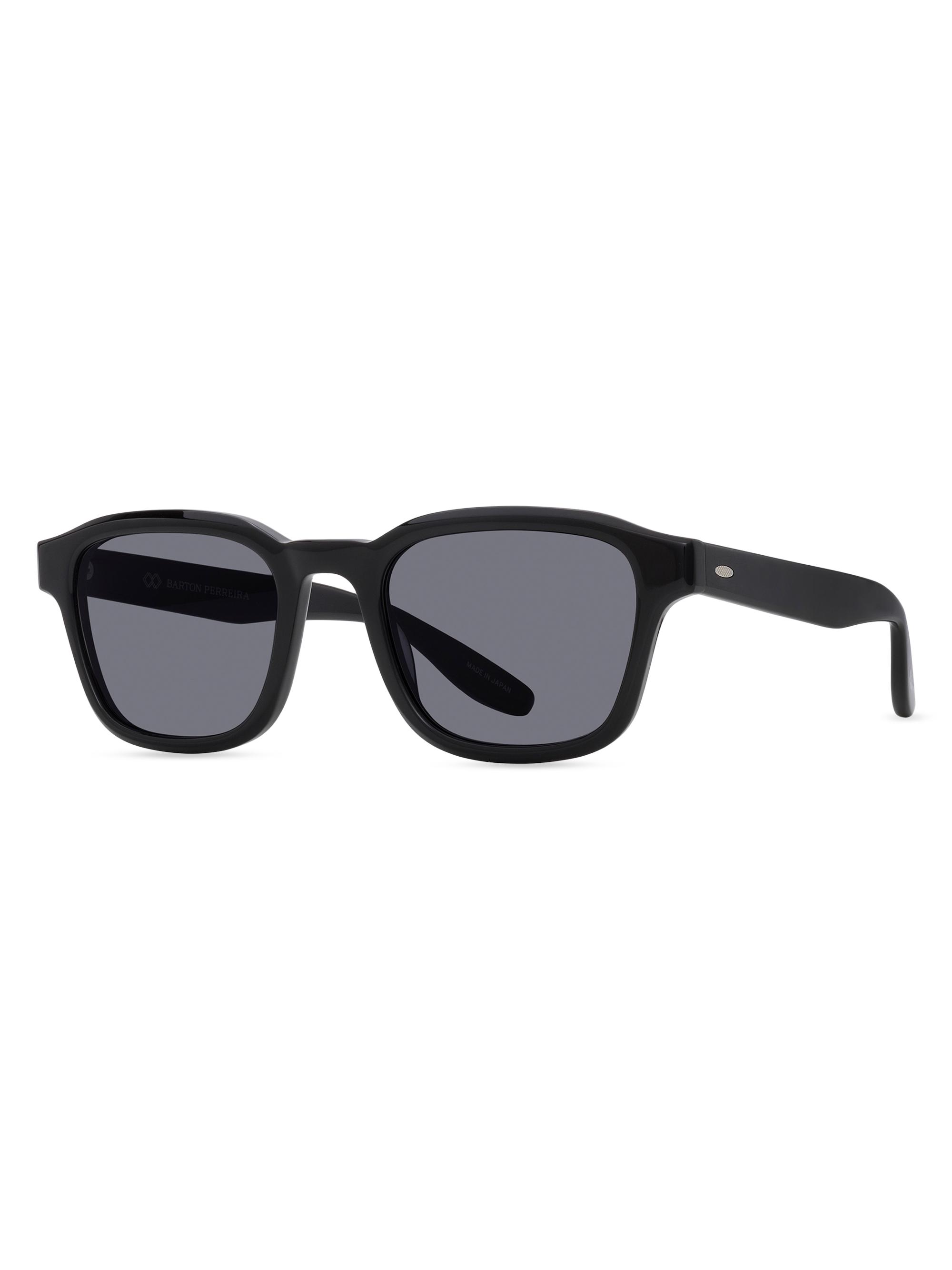 小物 BURTONBARTON PERREIRA GRIFFIN AF Barton Perreira Griffin Round Black Sunglasses Vintage