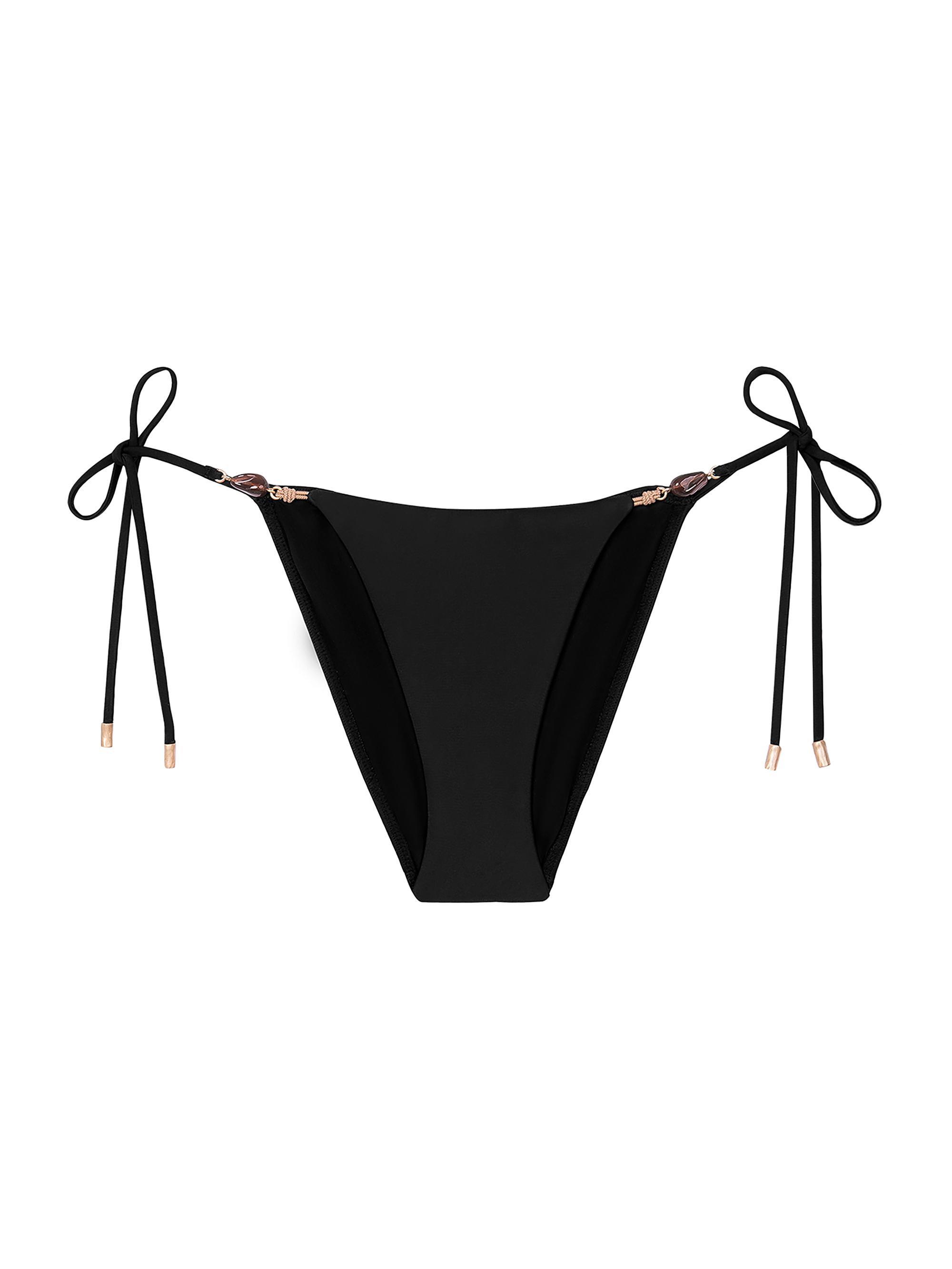 ViX by Paula Hermanny Women's Kaia Tie Bikini Bottom - Black