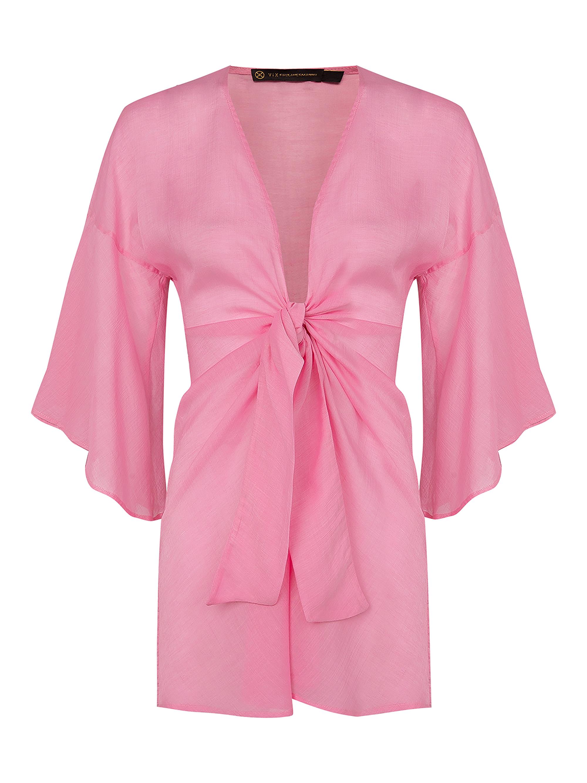 ViX by Paula Hermanny Women's Gerbera Perola Cotton-Blend Cover-Up - Pink