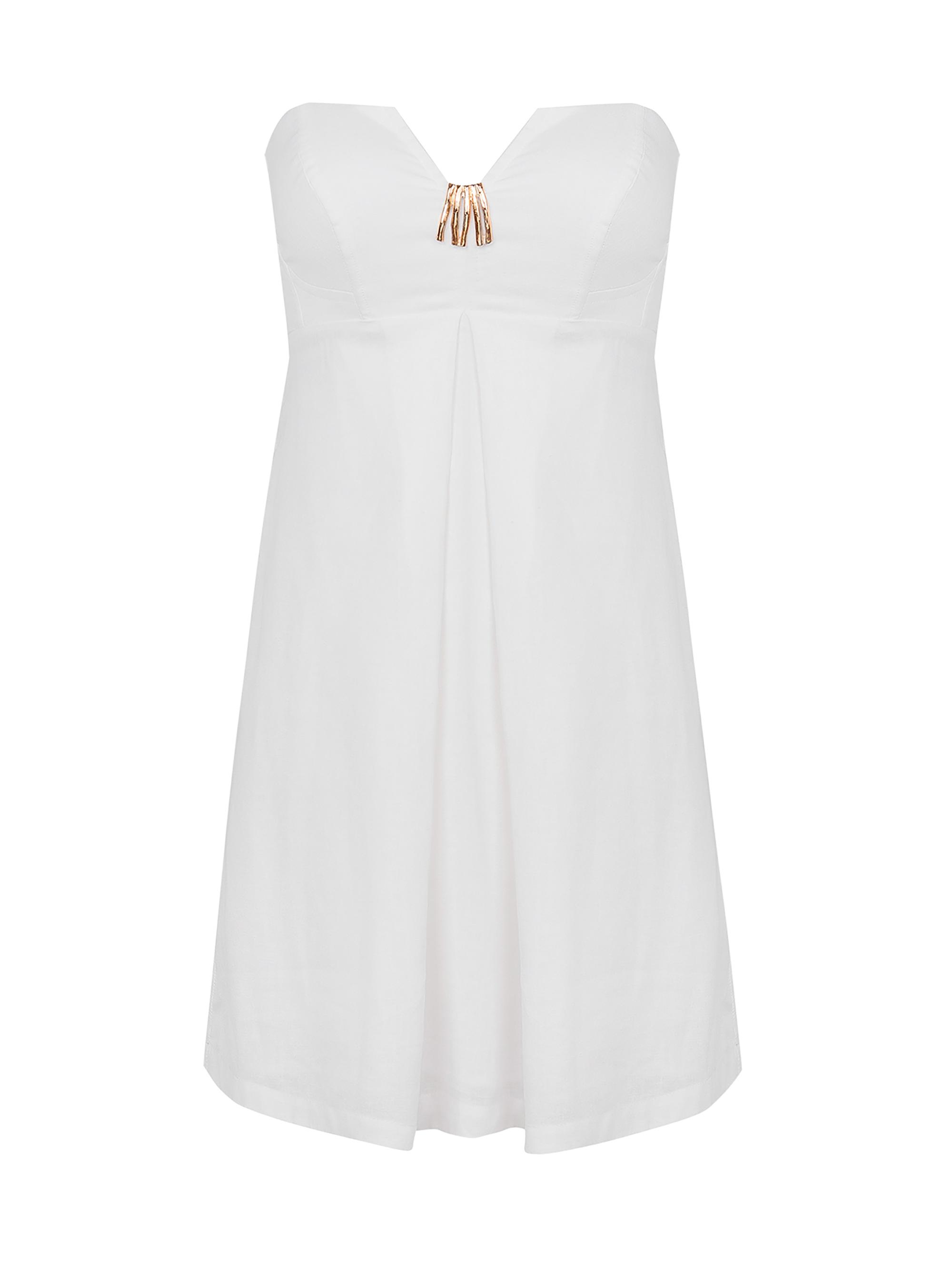 ViX by Paula Hermanny Women's Solid Lucile Strapless Dress - Off White