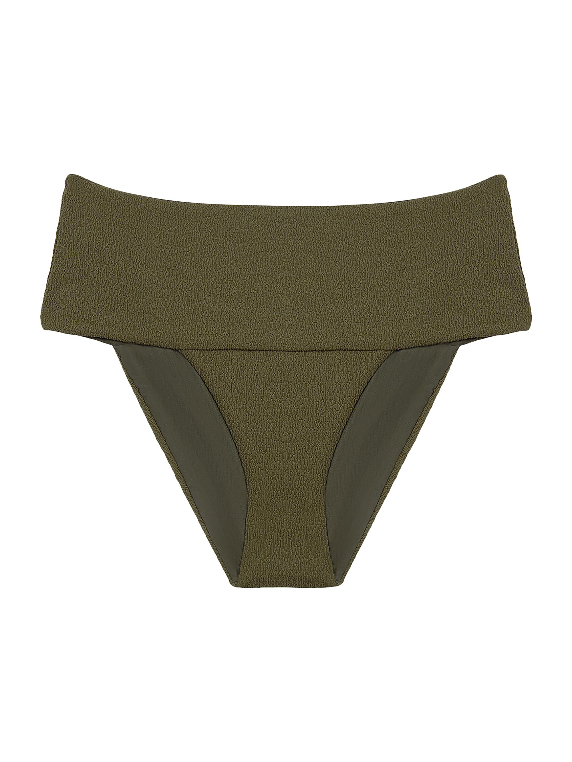ViX by Paula Hermanny Women's Jessica High-Rise Full-Coverage Bikini Bottom - Green
