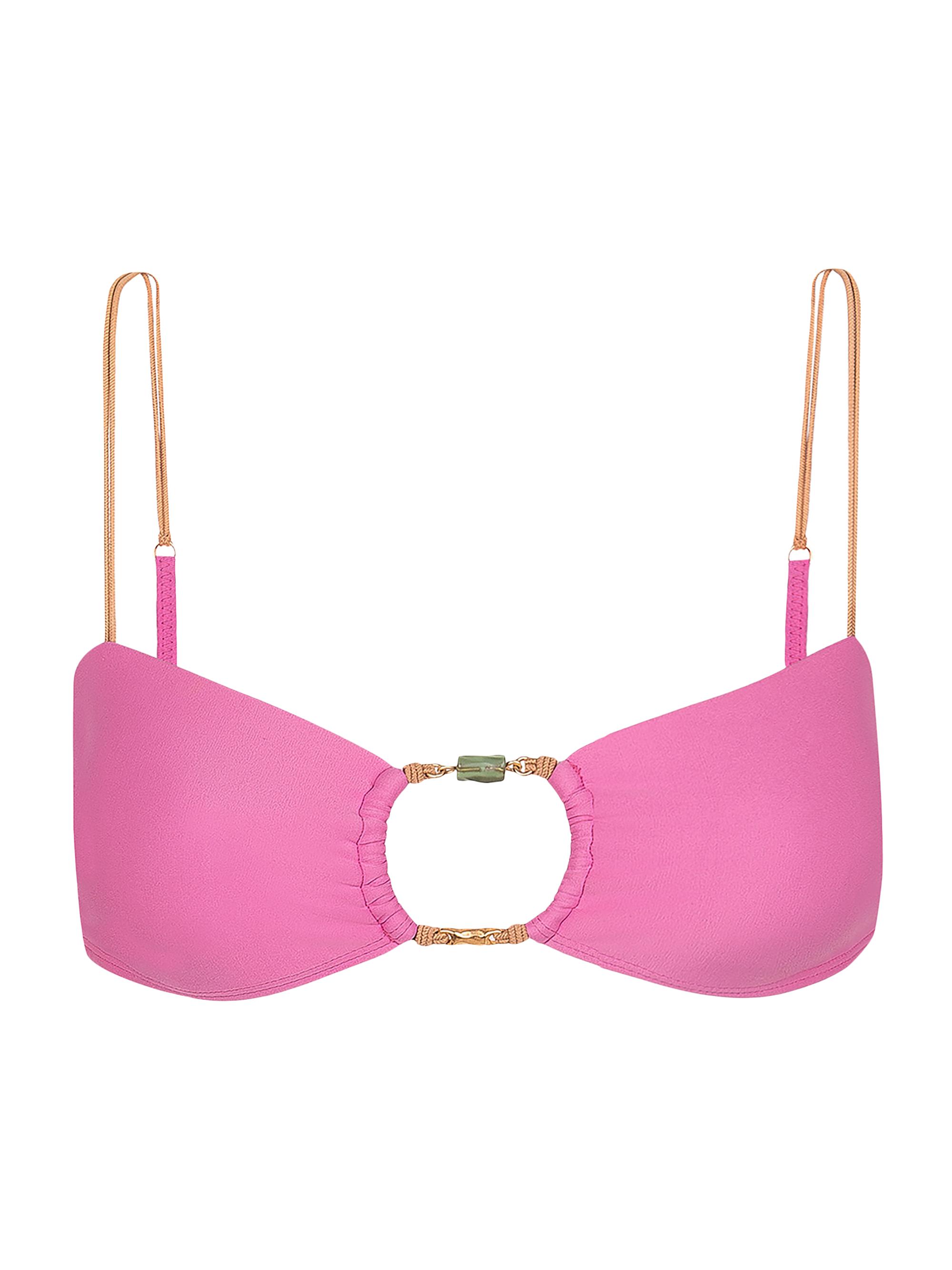 ViX by Paula Hermanny Women's Solid Kaia Olivia Bikini Top - Pink