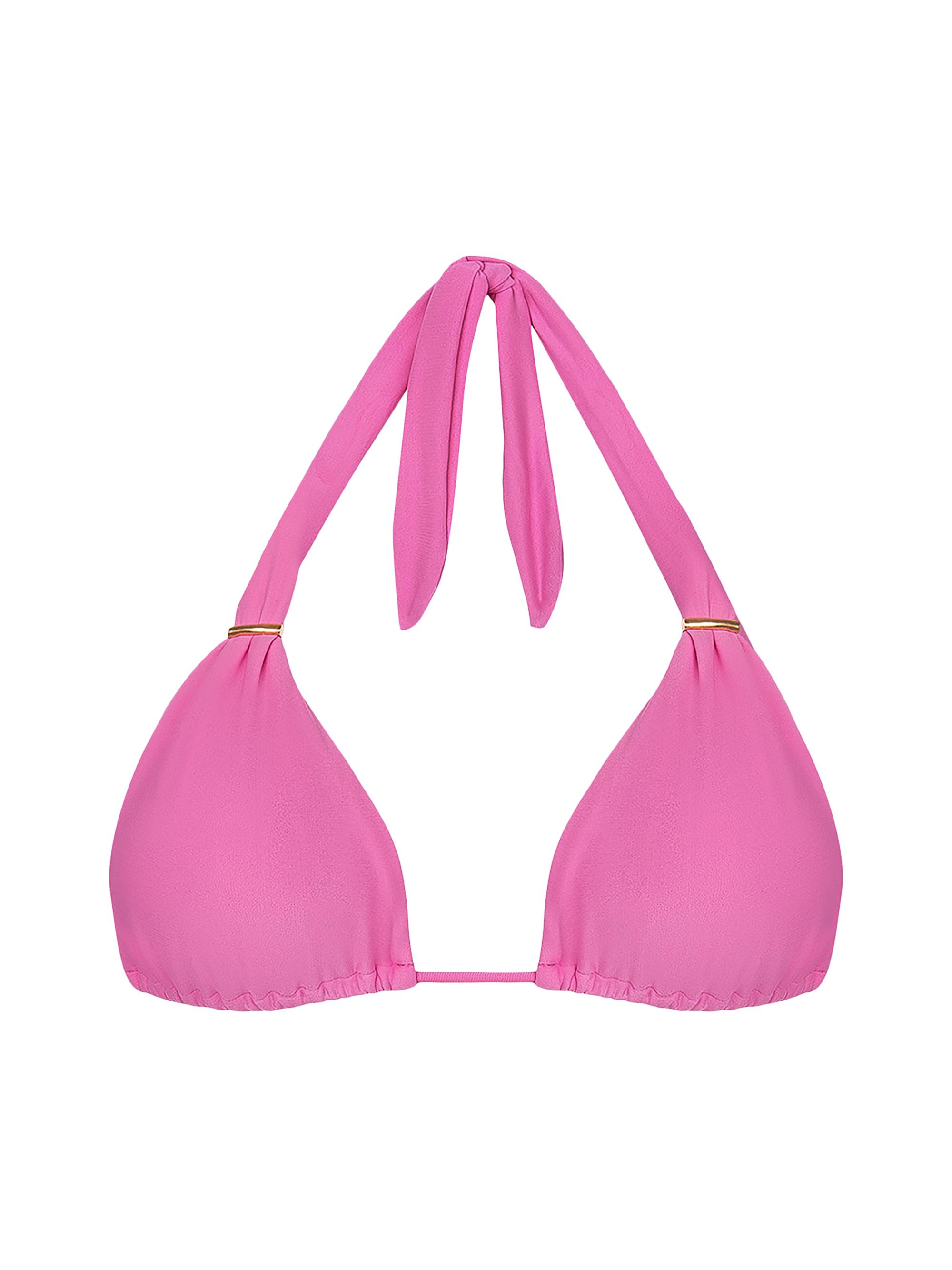 ViX by Paula Hermanny Women's Solid Bia Tube Triangle Bikini Top - Pink