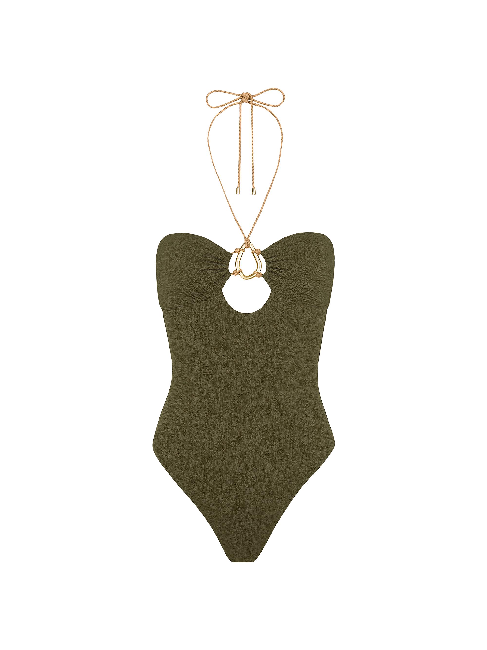 ViX by Paula Hermanny Women's Firenze Adalia One-Piece Swimsuit - Green