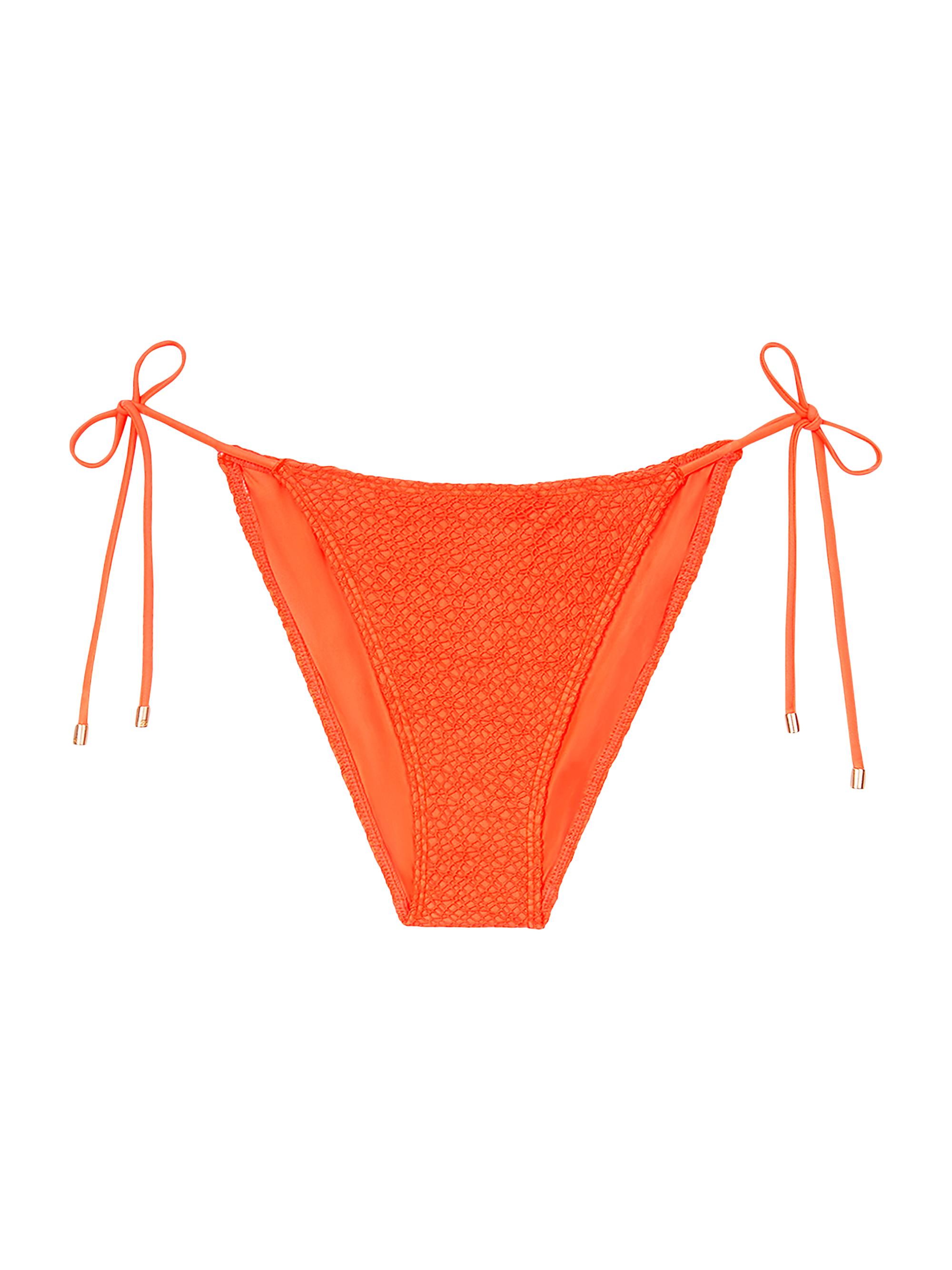 ViX by Paula Hermanny Women's Solid Side-Tie Bikini Bottom - Orange