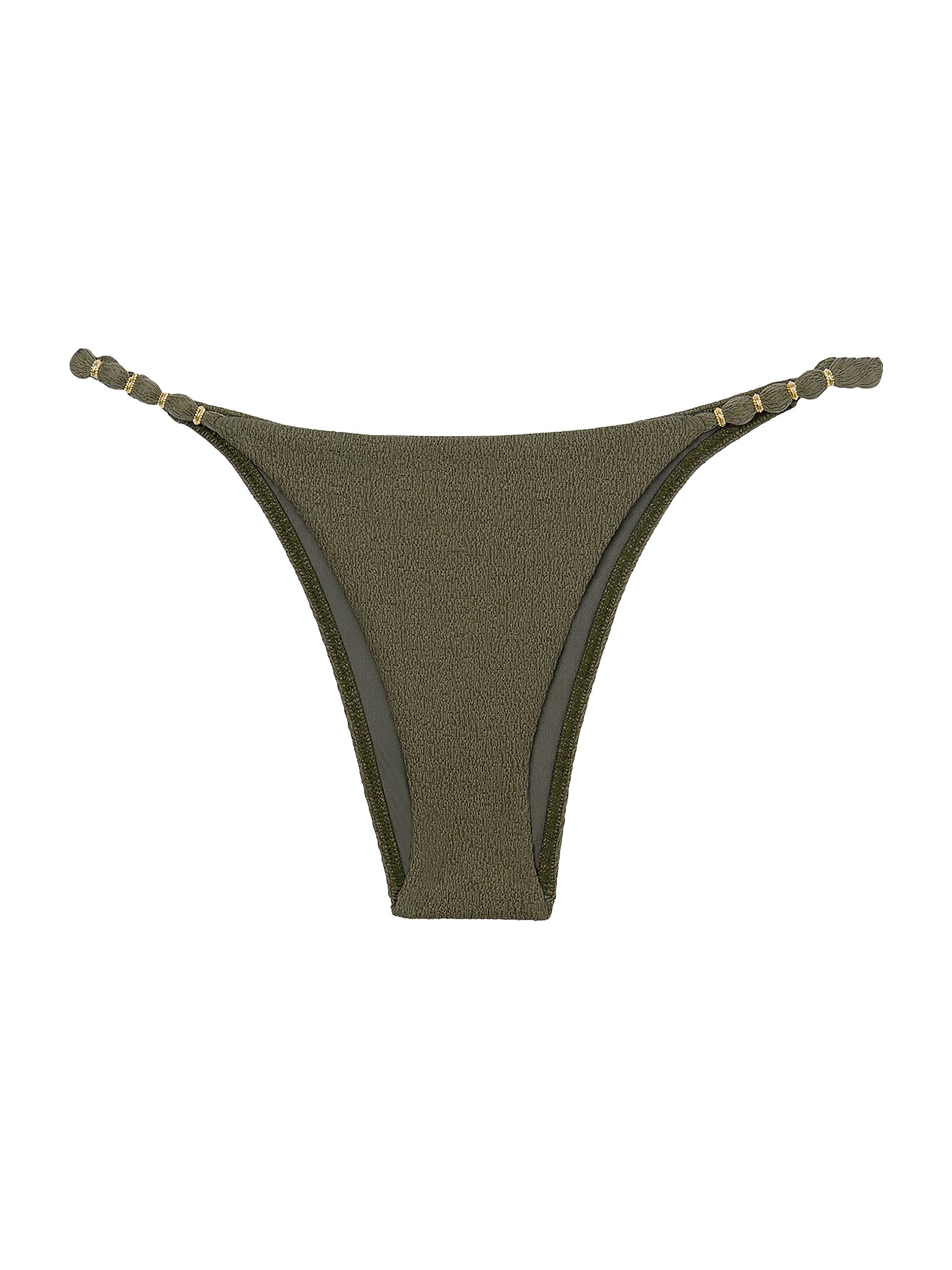 ViX by Paula Hermanny Women's Firenze Beaded Bikini Bottom - Green