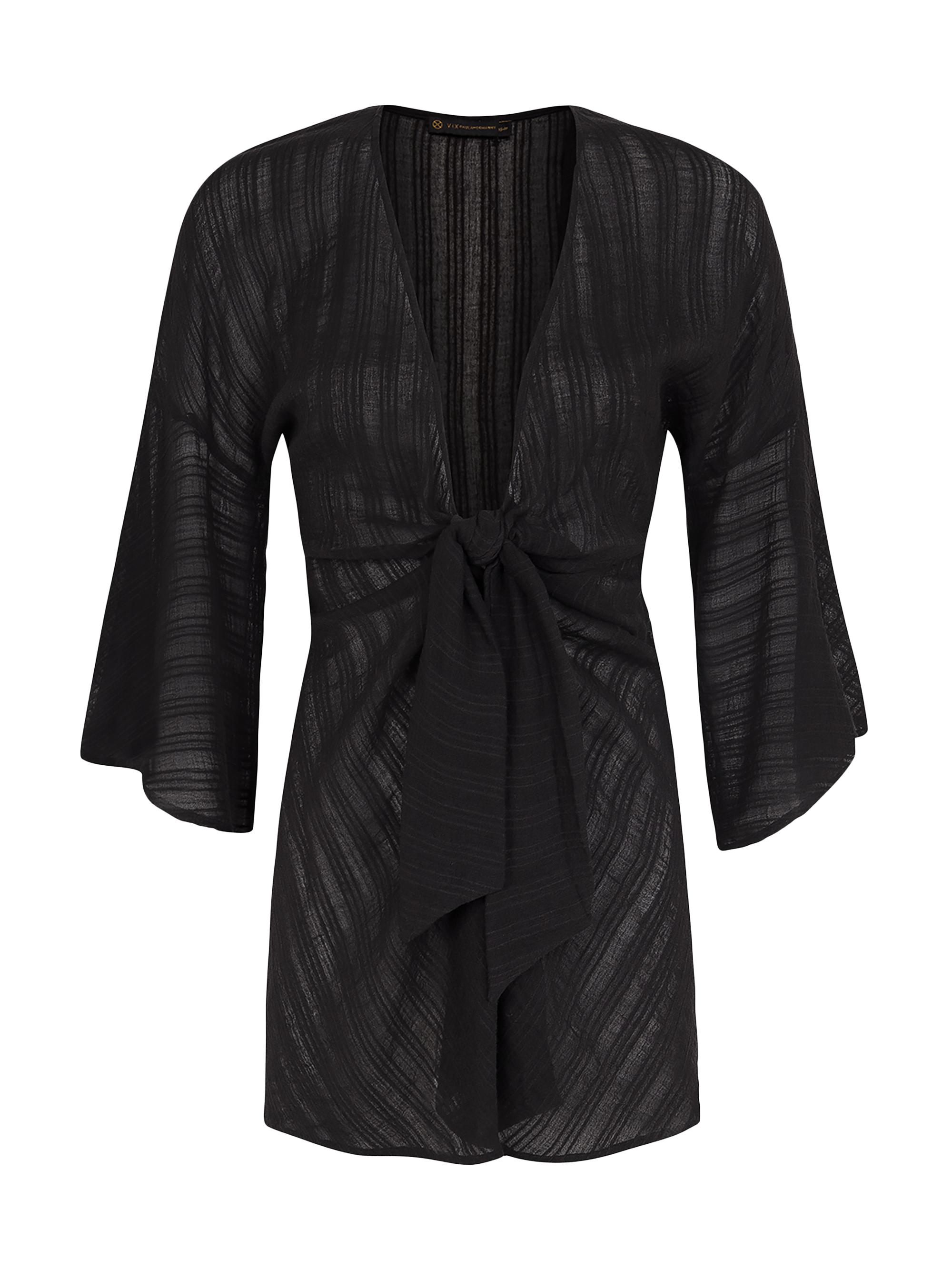 ViX by Paula Hermanny Women's Mesh Knotted Cover-Up Minidress - Green