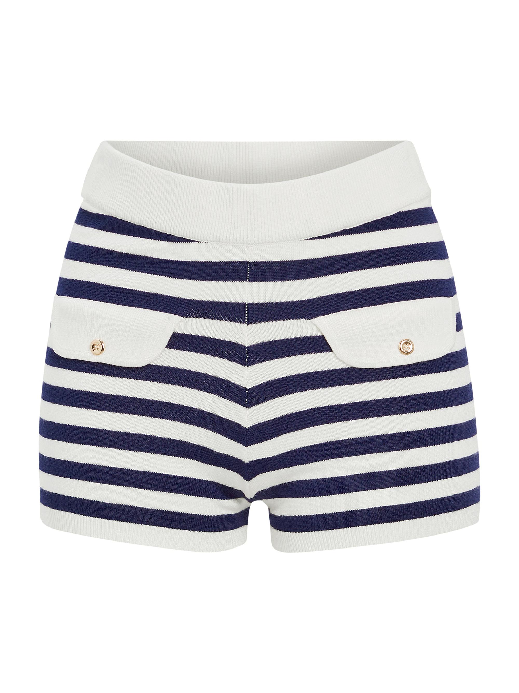Ser.o.ya Women's Jac Knit Shorts - Cream Navy